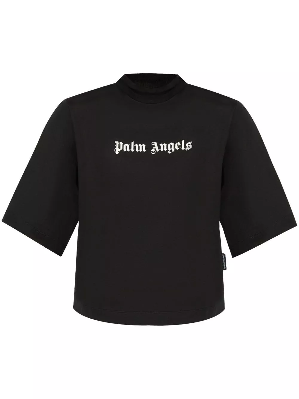 T-shirt cropped classic logo di Palm angels