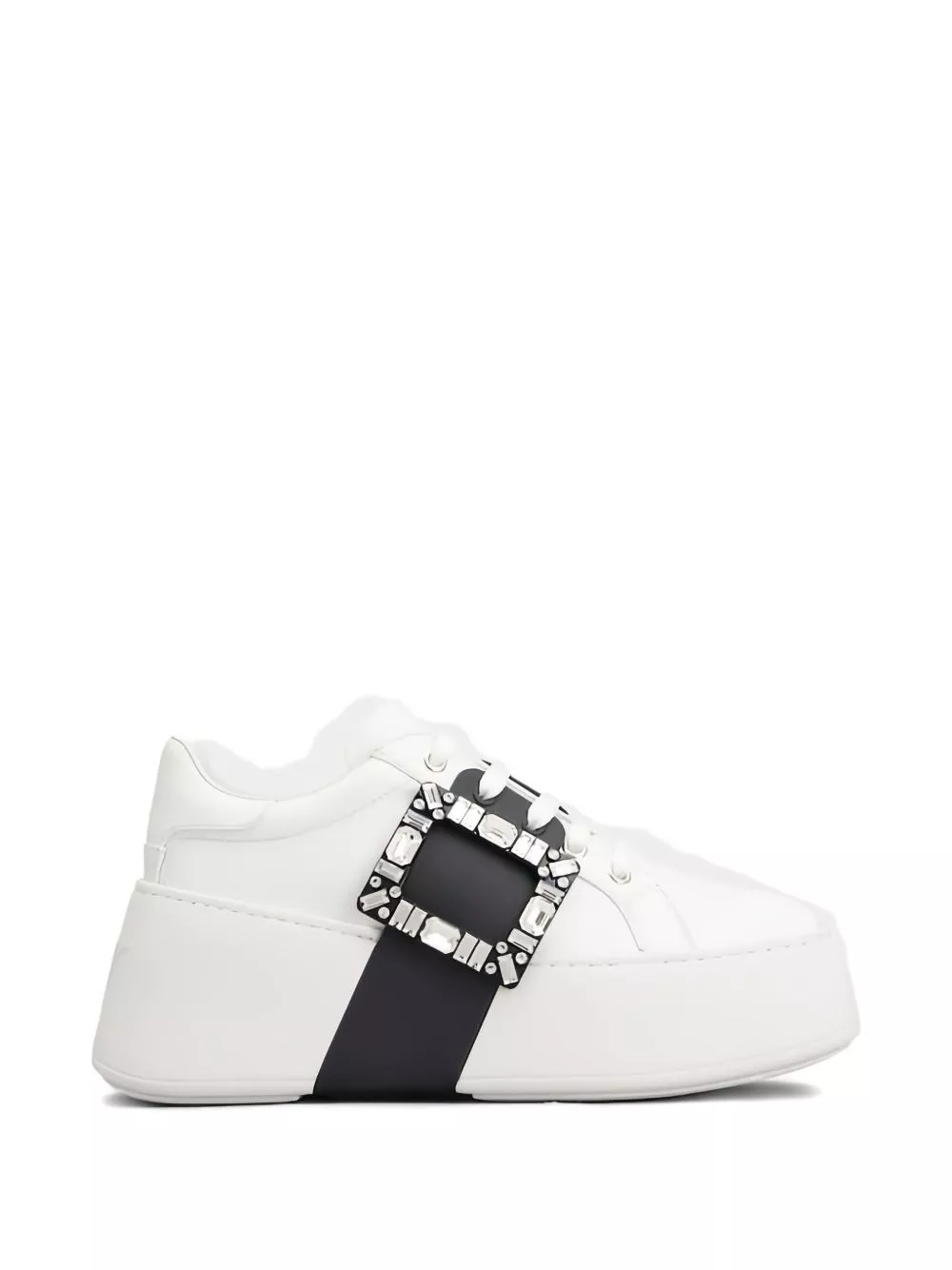 Sneaker viv skate high strass in pelle di Roger vivier