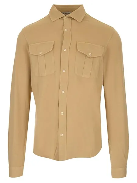 Al Duca D'aosta Uomo Camicia slim fit in piquet