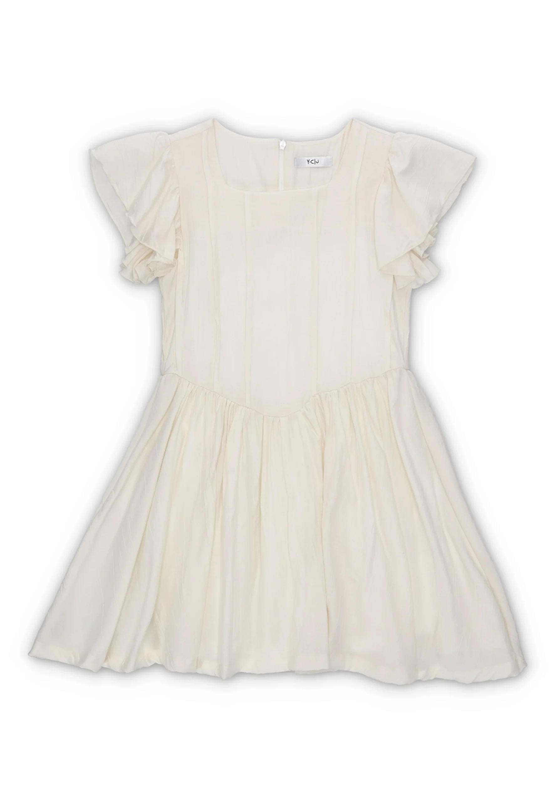 Abito in crepe con manica volant Y-Clù ragazza