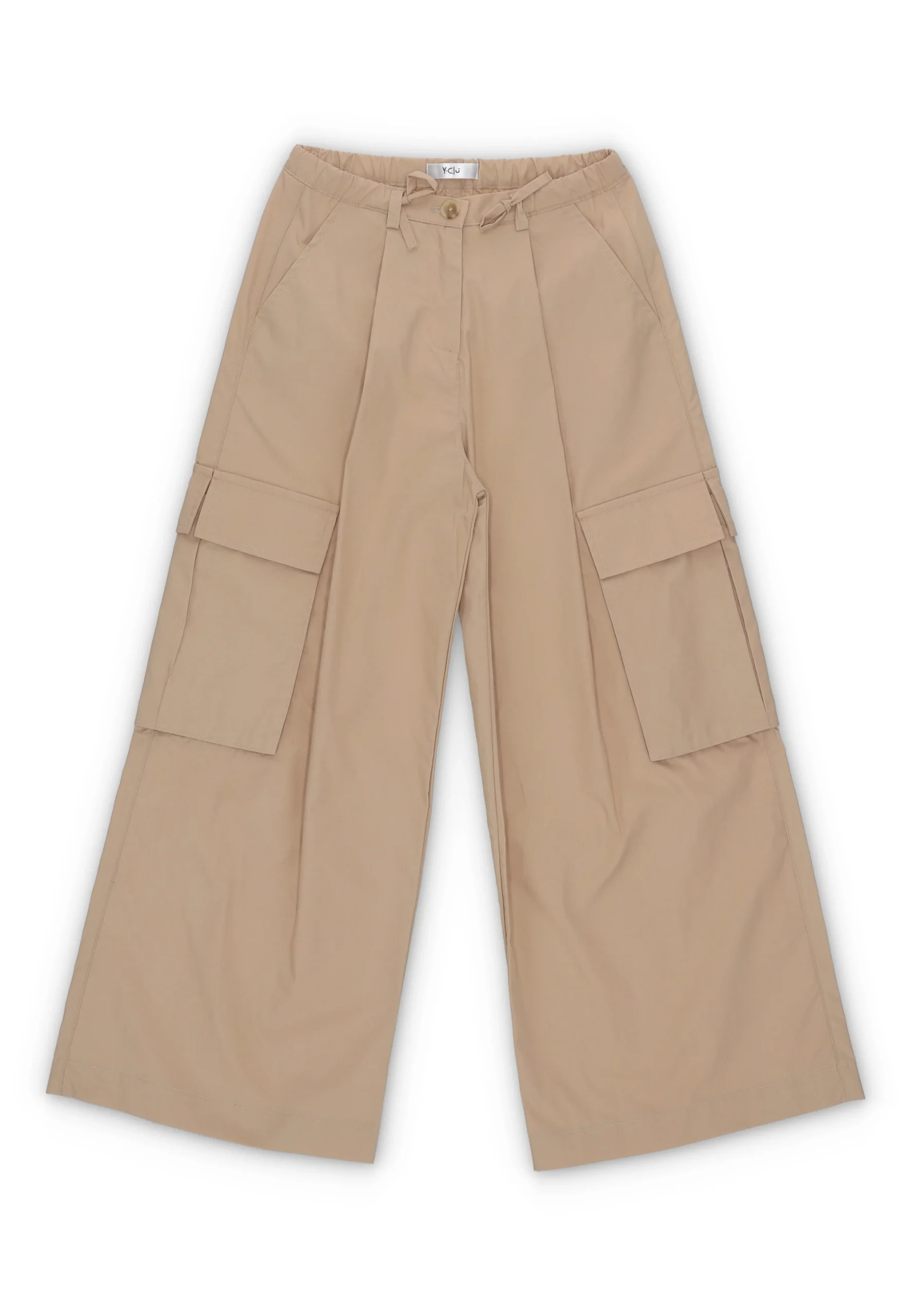 Pantalone ampio con tasconi Y-Clù con pinces ragazza