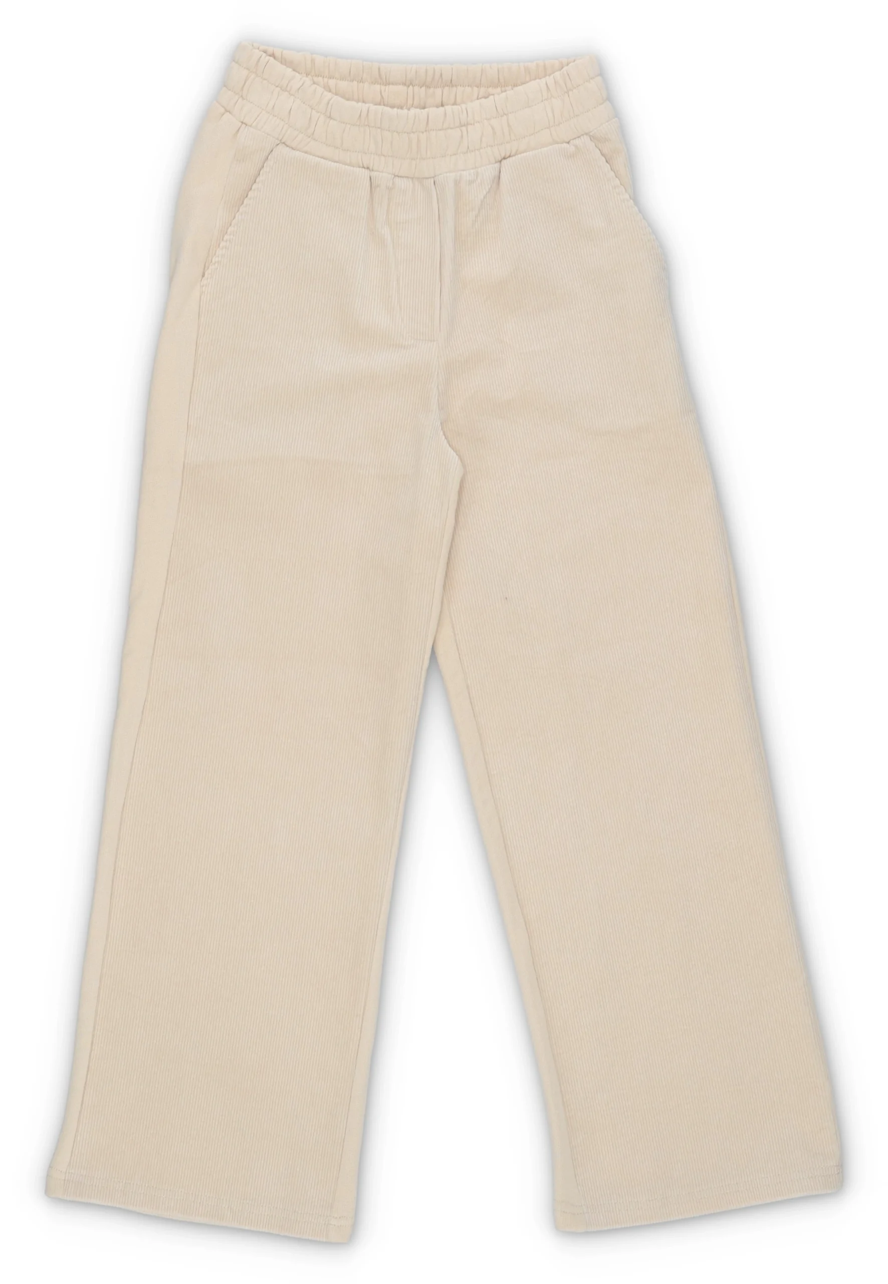 Pantalone a costine in ciniglia frontale Y-Clù ragazza