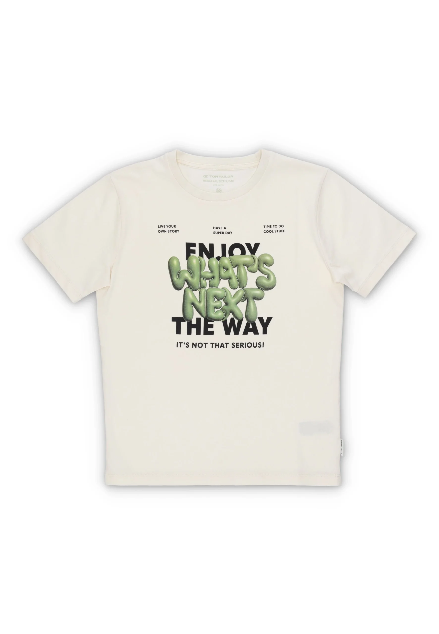 T-shirt Tom Tailor stampa scritte ragazzo