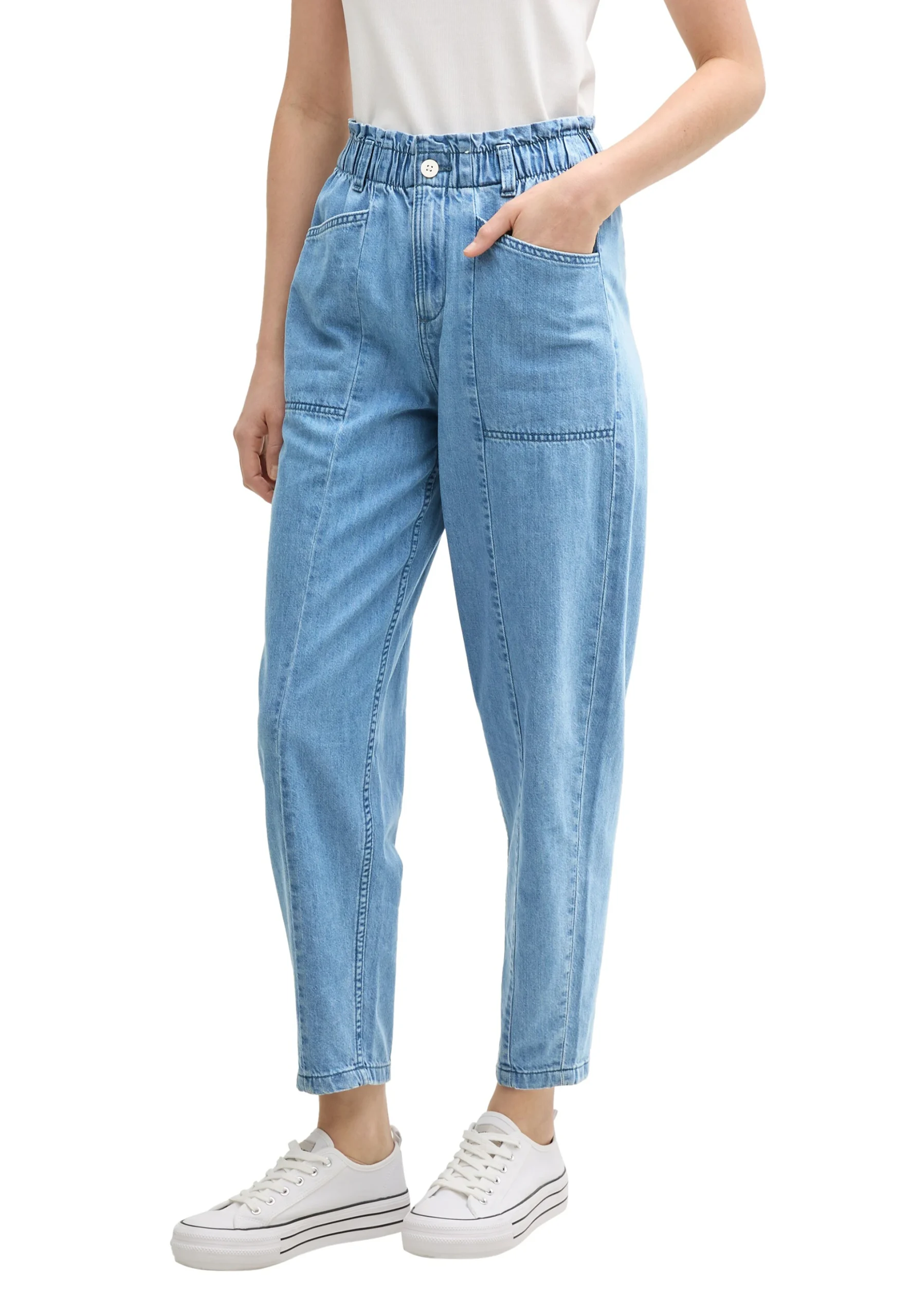 Jeans ballon Denim Tom Tailor con cucitura centrale art.1046697