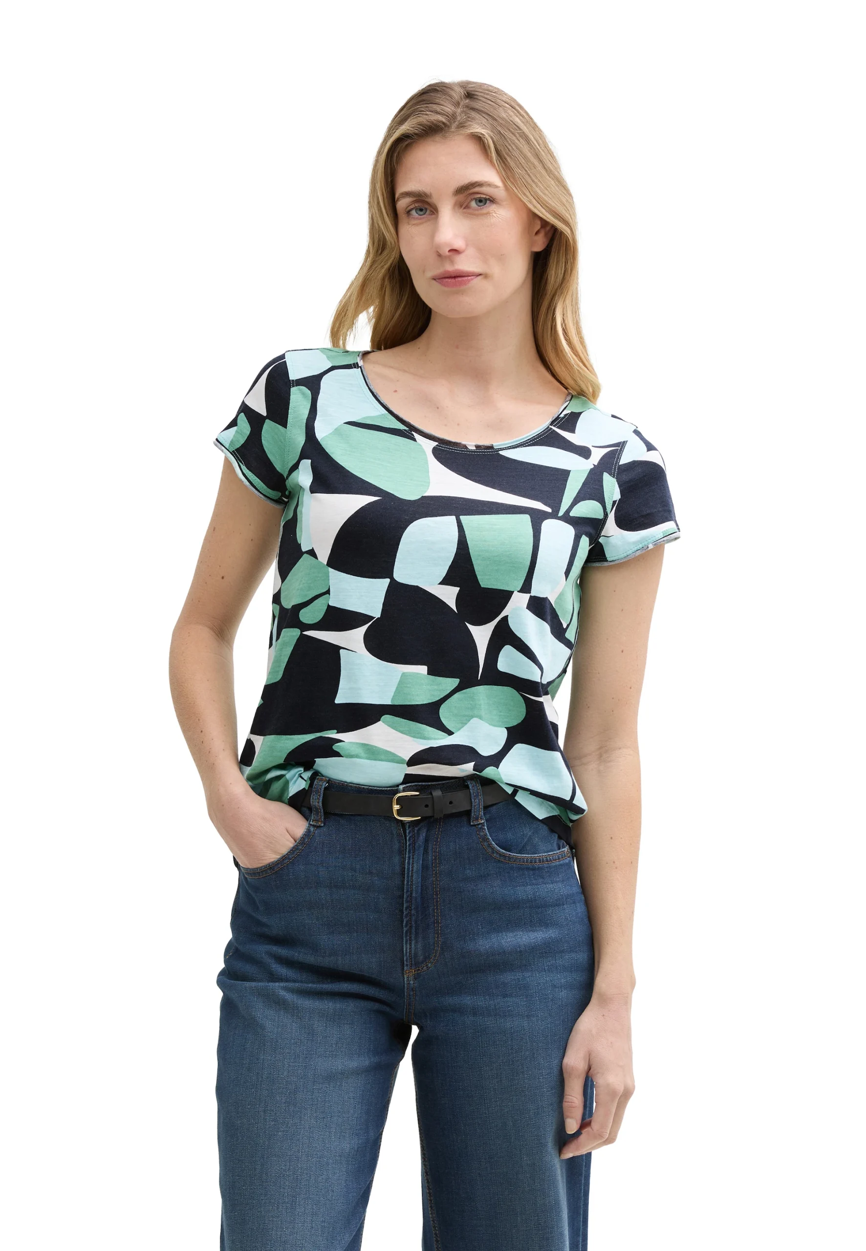 T-shirt fantasia Tom Tailor in cotone organico art.1047058