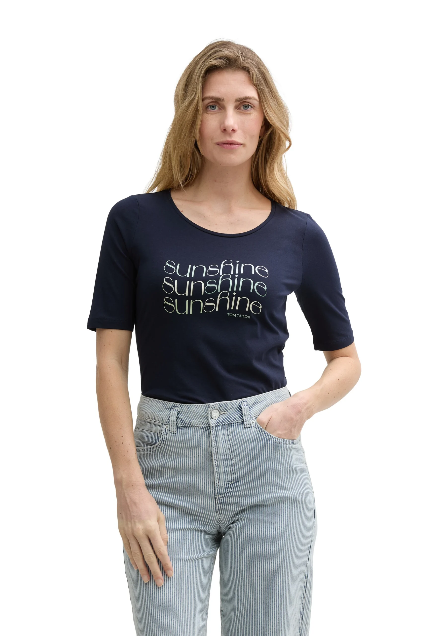 T-shirt Tom Tailor con scritta stampata donn art.1047062