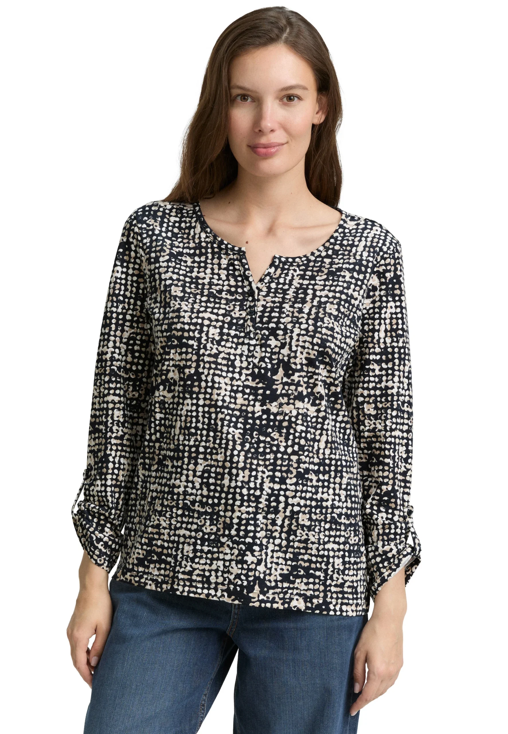 Maglia in cotone organico fantasia Tom Tailor