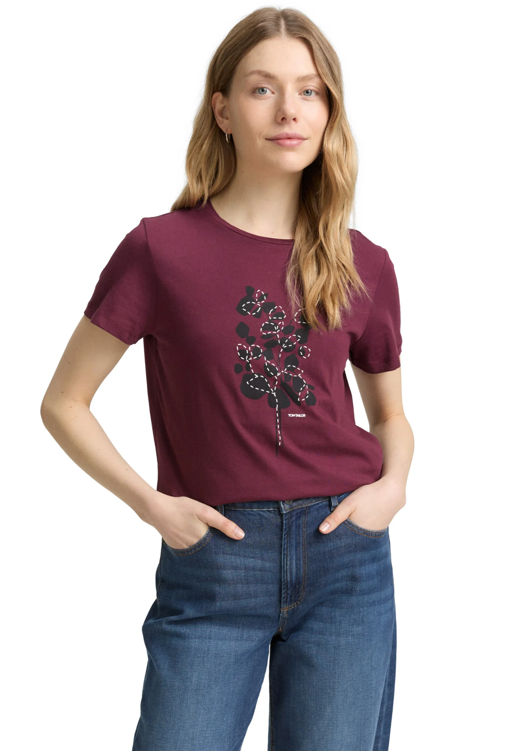 T-shirt manica corta con stampa Tom Tailor