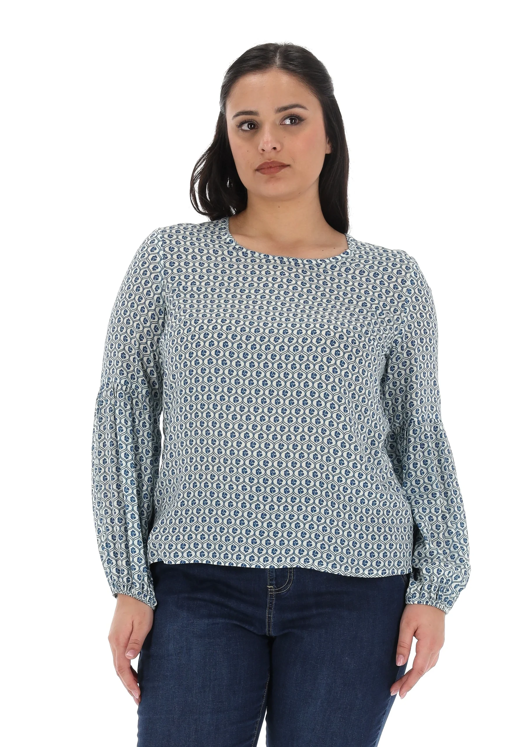 Blusa in viscosa fantasia Pierr Day mod. Zero