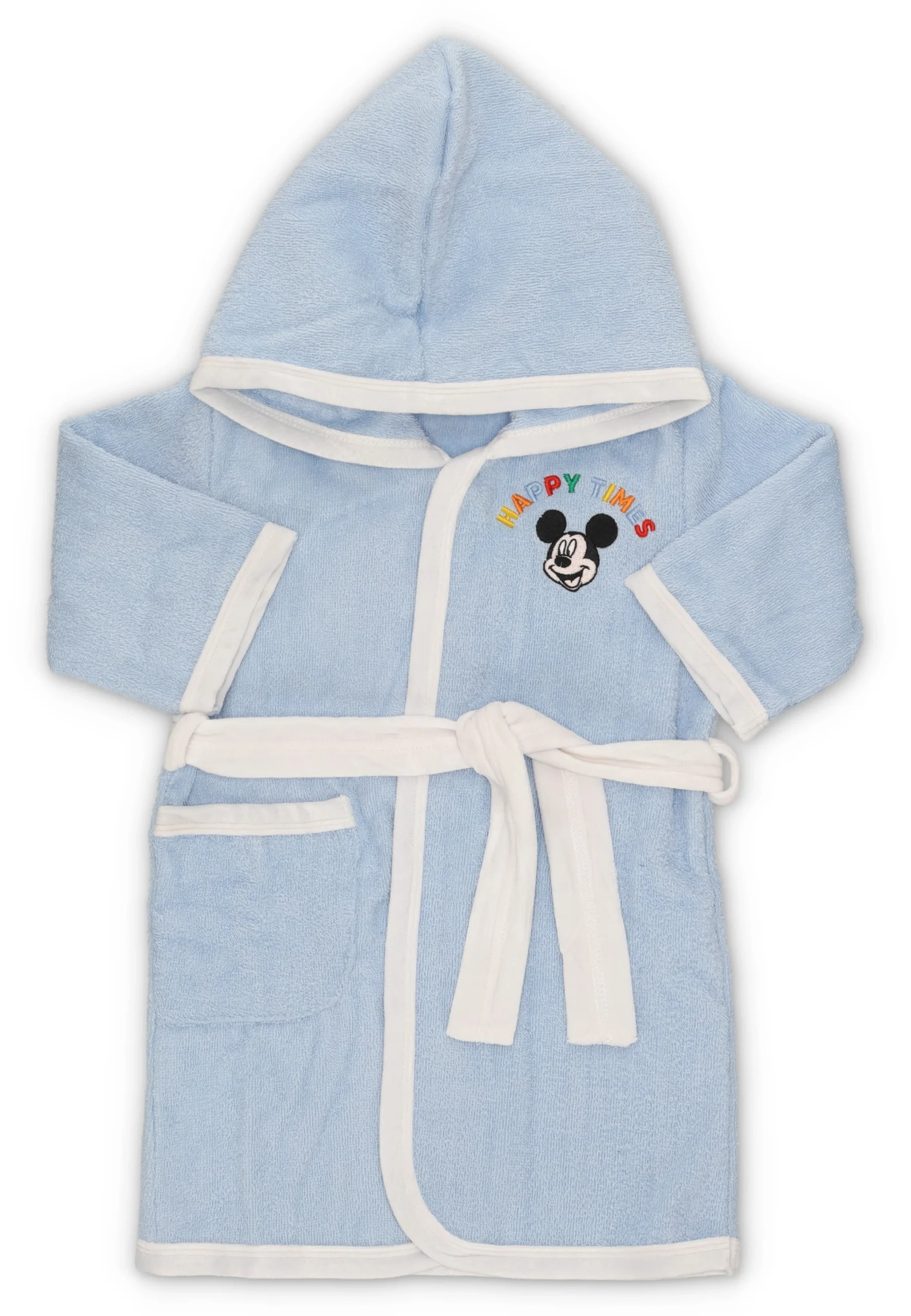 Accappatoio in spugna bicolor Ellepi con Topolino baby WB7027