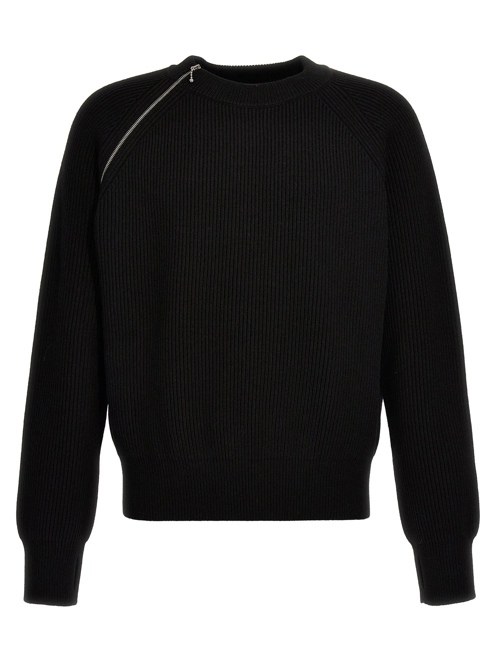 Zip Detail Sweater Maglioni Nero