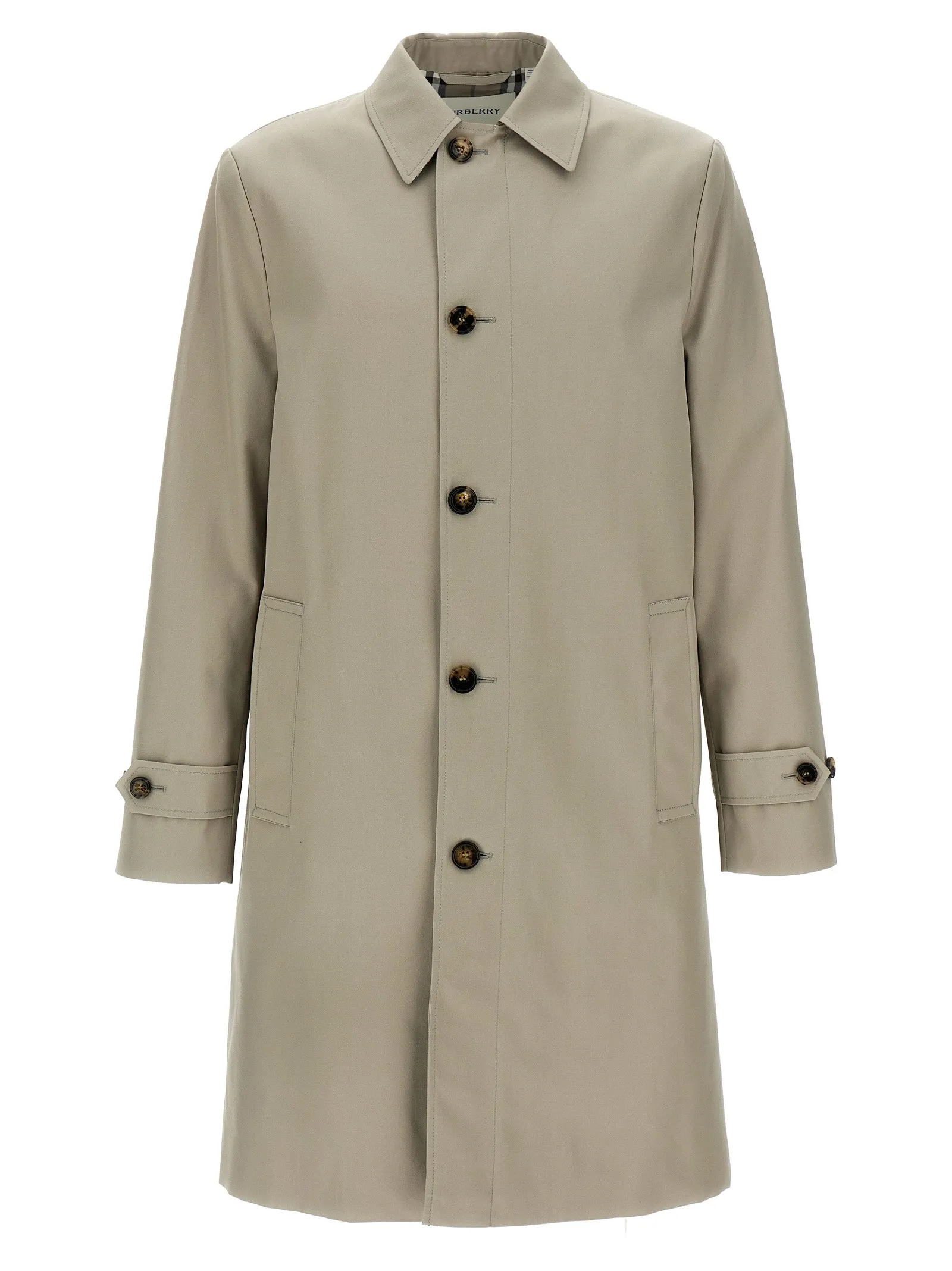 Medium Car Coat Trench E Impermeabili Grigio