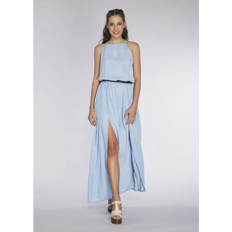 Abito lungo in denim