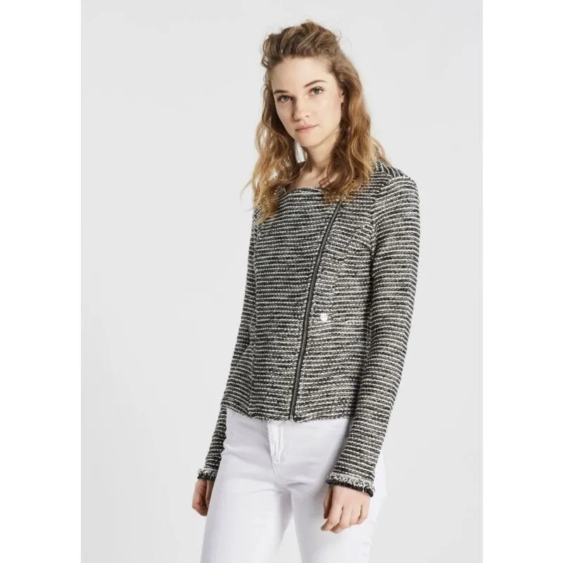 Giacca girocollo in felpa