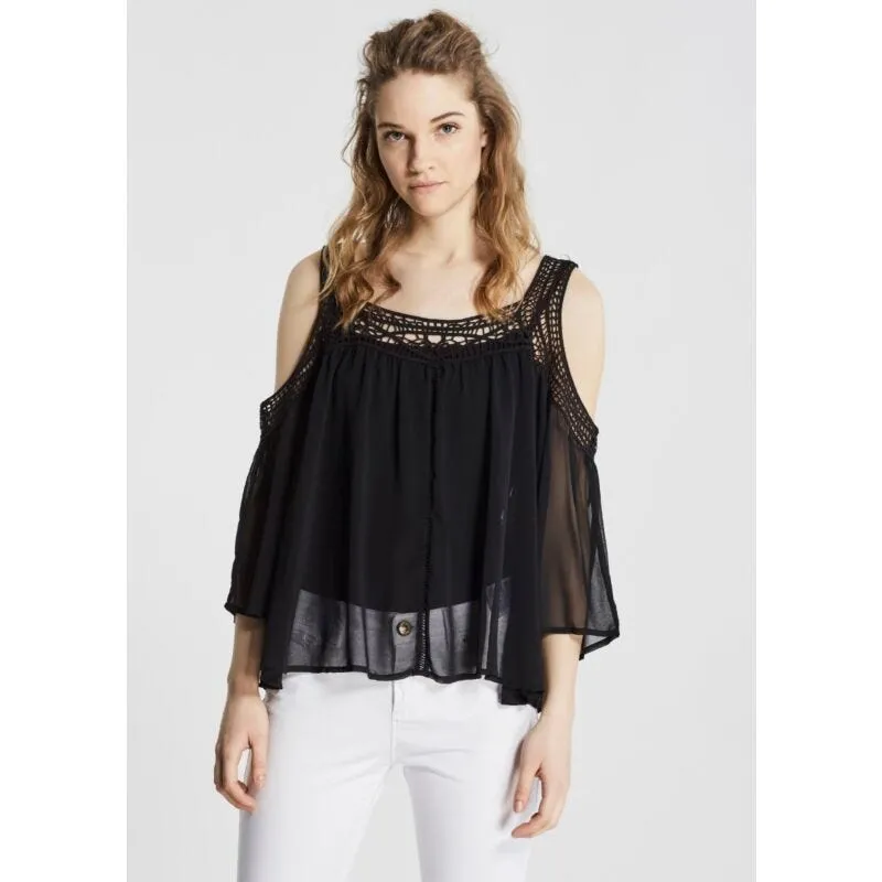 Blusa in tessuto fluido