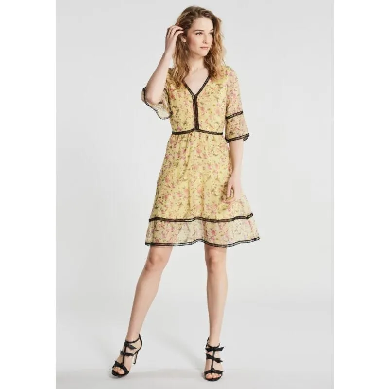 Abito in tessuto fluido a fiori