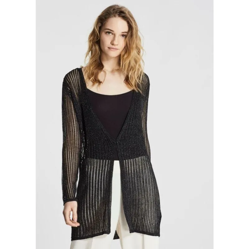 Cardigan lungo in misto viscosa