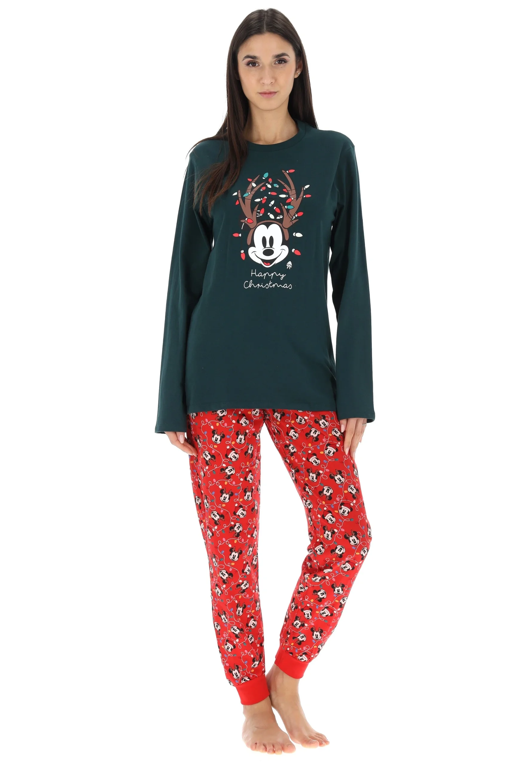 Pigiama natalizio Disney donna art.62692 con topolino