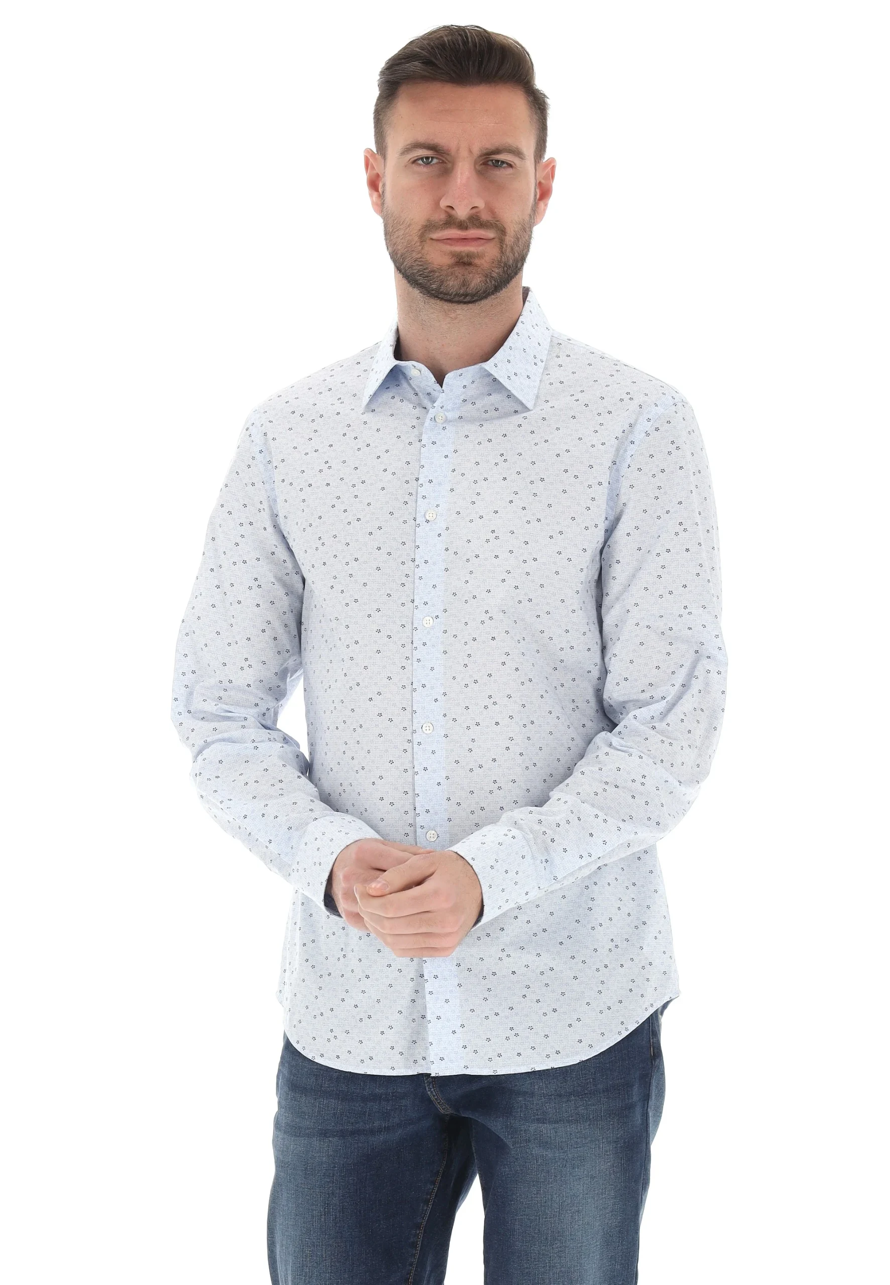 Camicia uomo Gas in microfantasia floreale