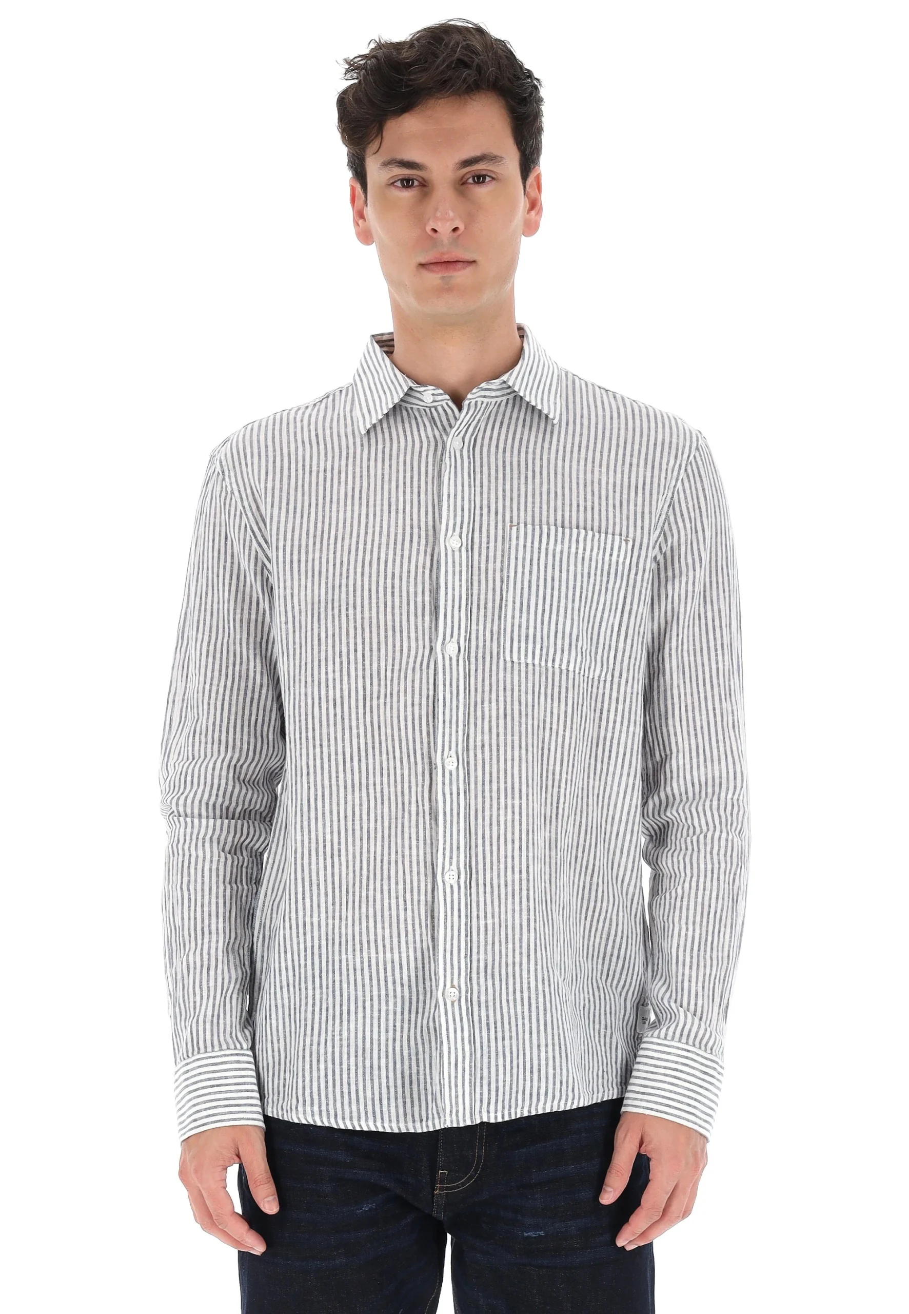 Camicia misto lino a righe Gas N Ben/R