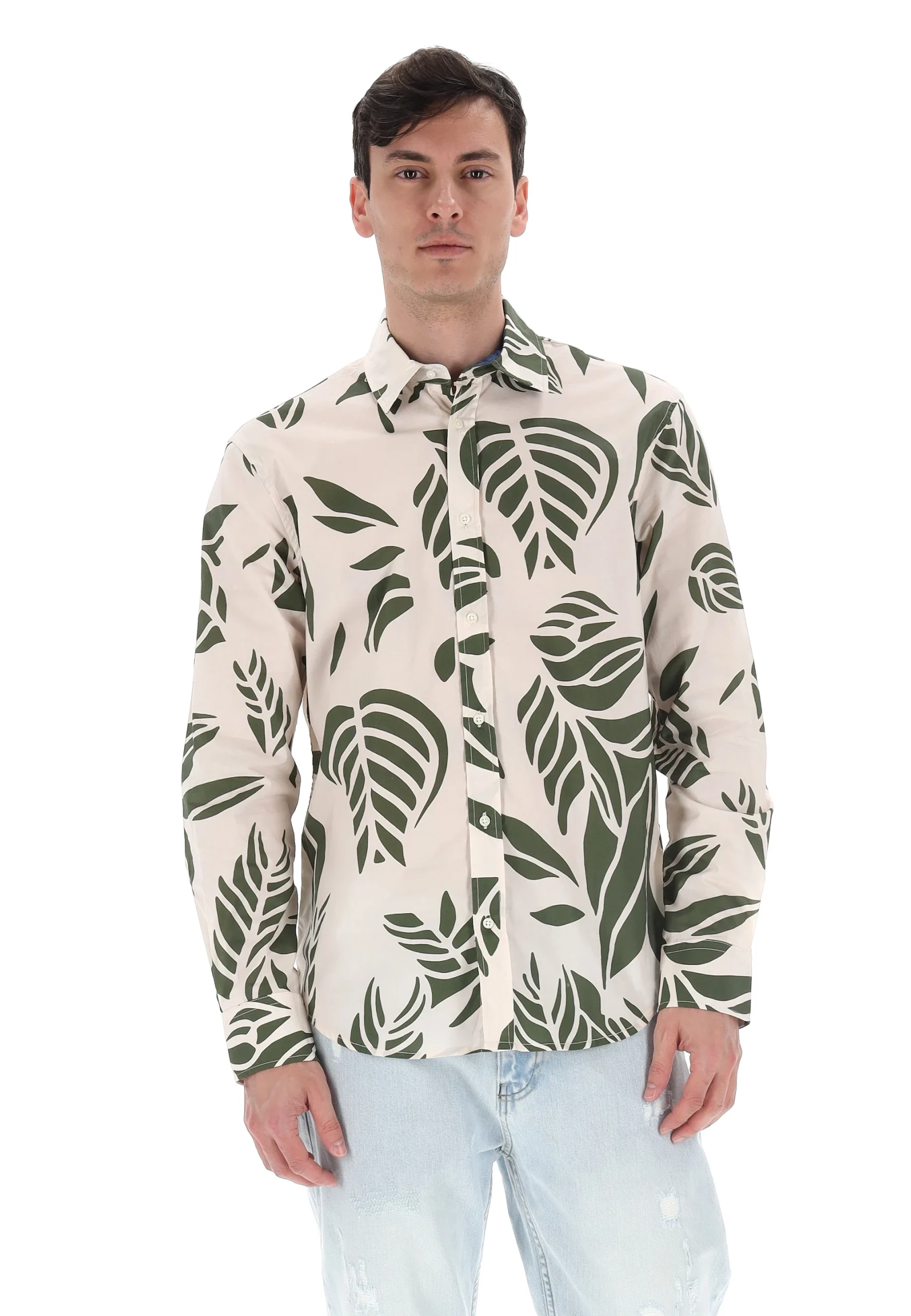Camicia Gas fantasia foglie mod. Ben/R Easy