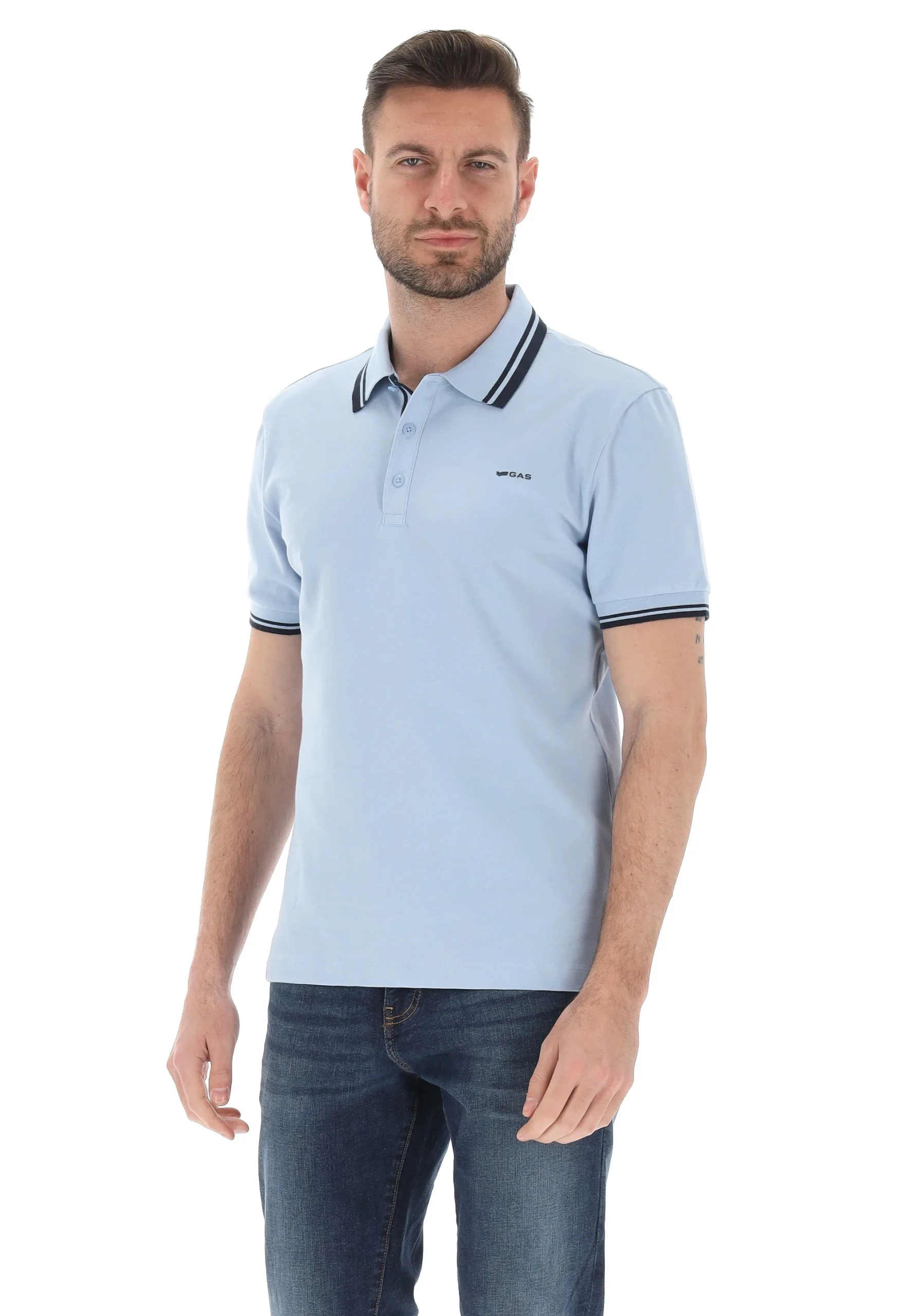 Polo manica corta Gas Ralph/S Stripes