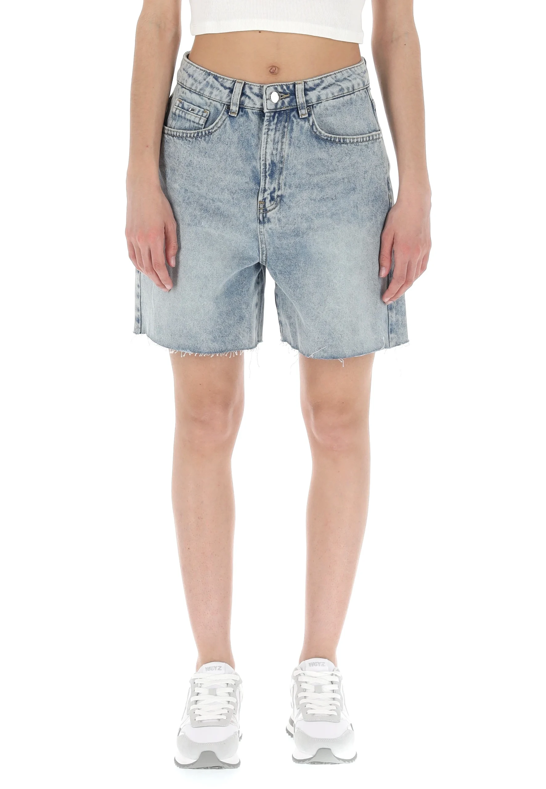Short in denim fondo taglio vivo Gas mod. Lucy