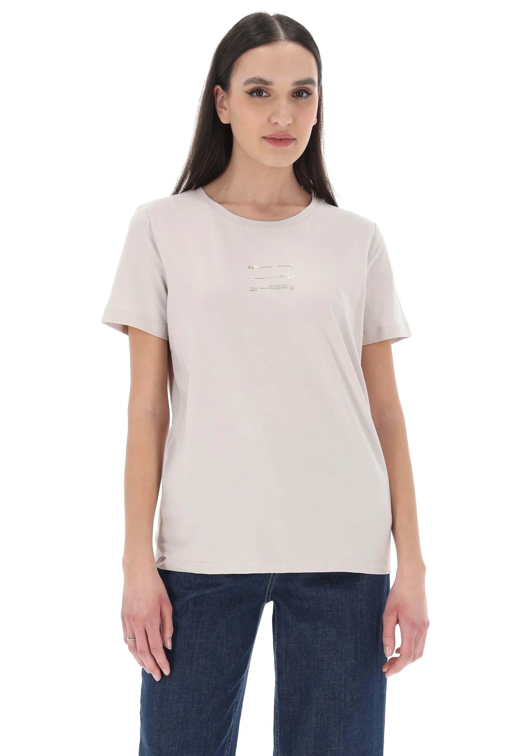 T-shirt manica corta Pink Pepper con stampa frecce art. 5055