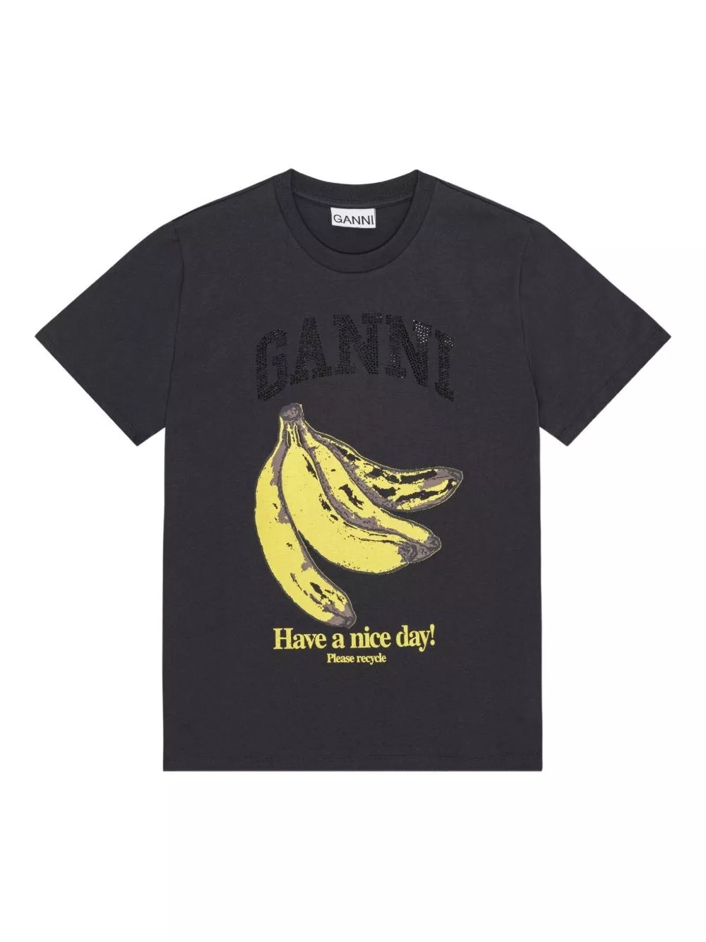 T-shirt banana in cotone organico di Ganni
