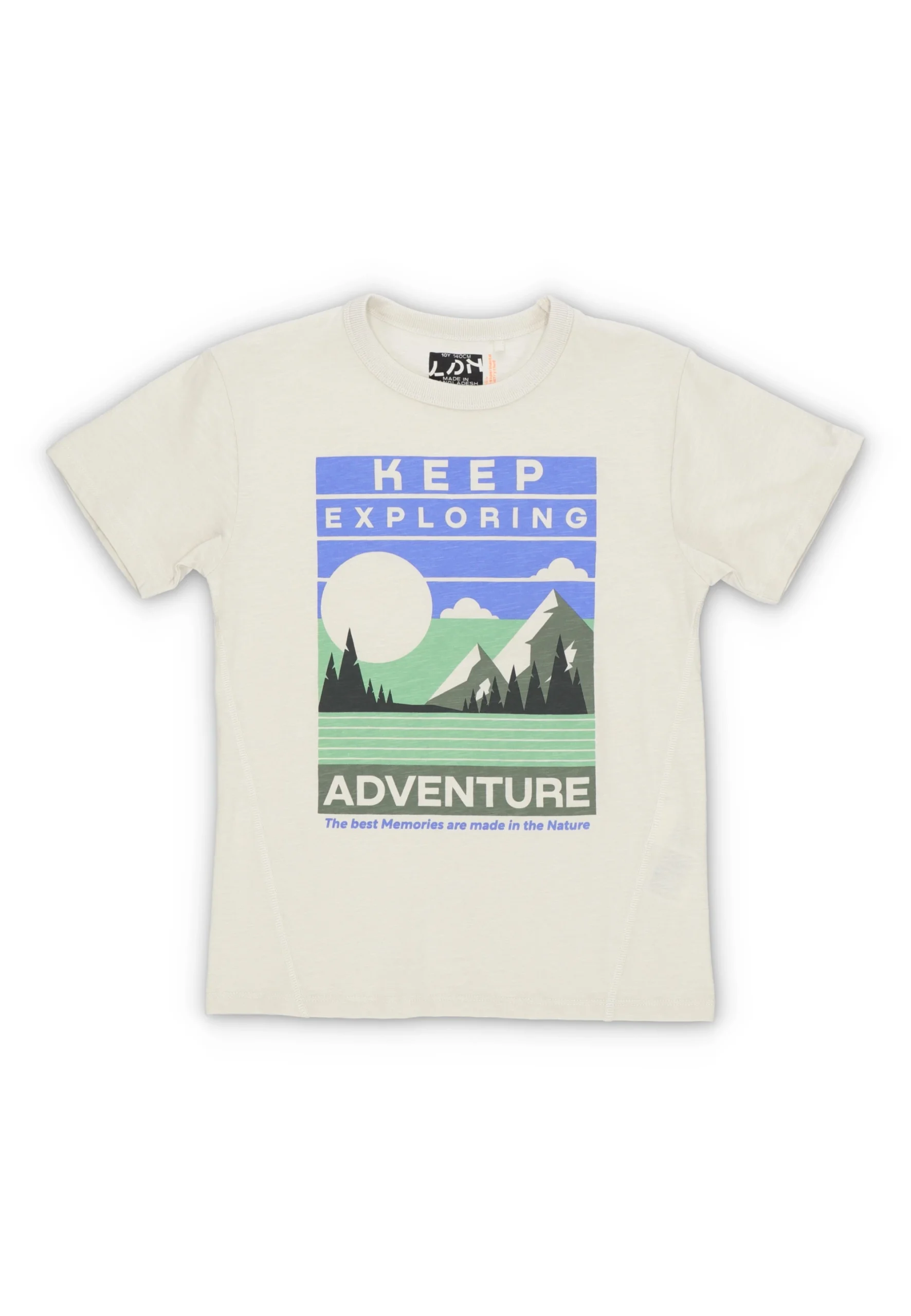 T-shirt fiammata Losan ragazzo con stampa paesaggio