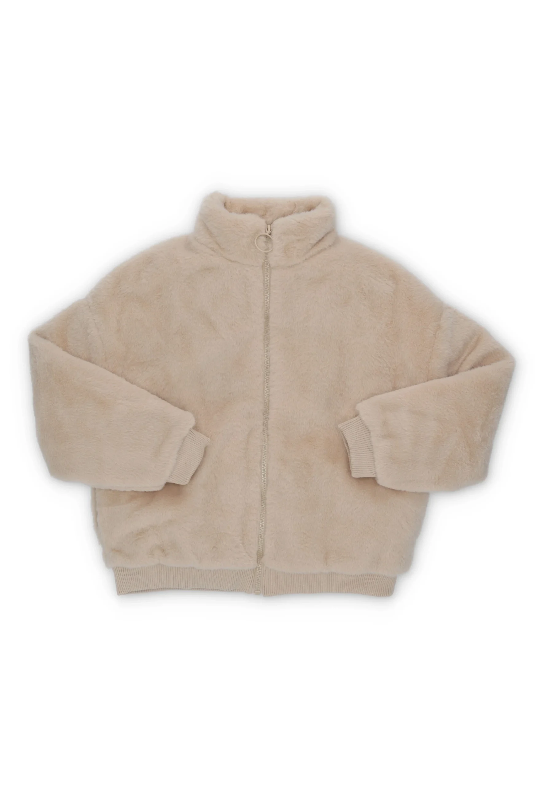 Ecopelliccia con zip Losan da ragazza in tinta unita
