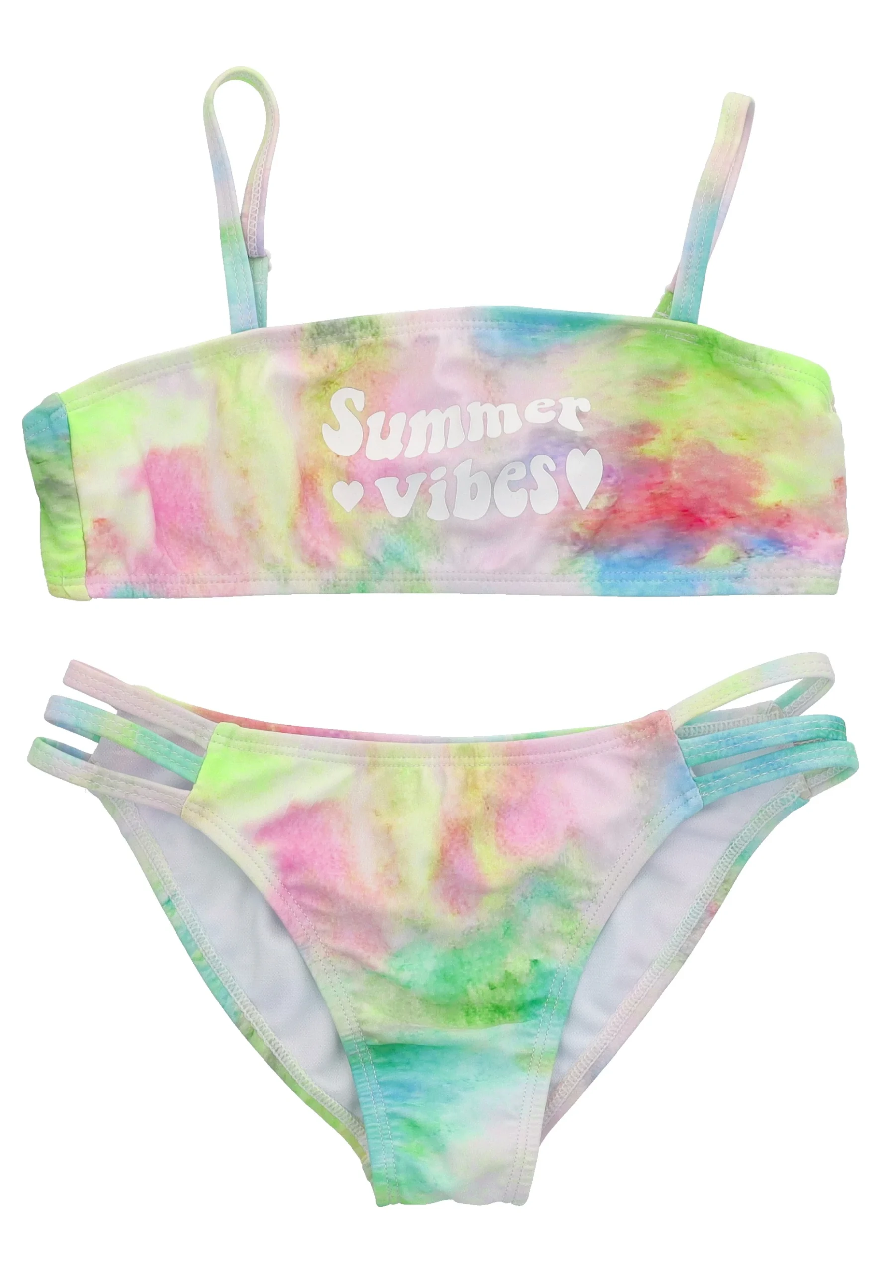 Bikini effetto tie dye con stampa frontale Losan ragazza