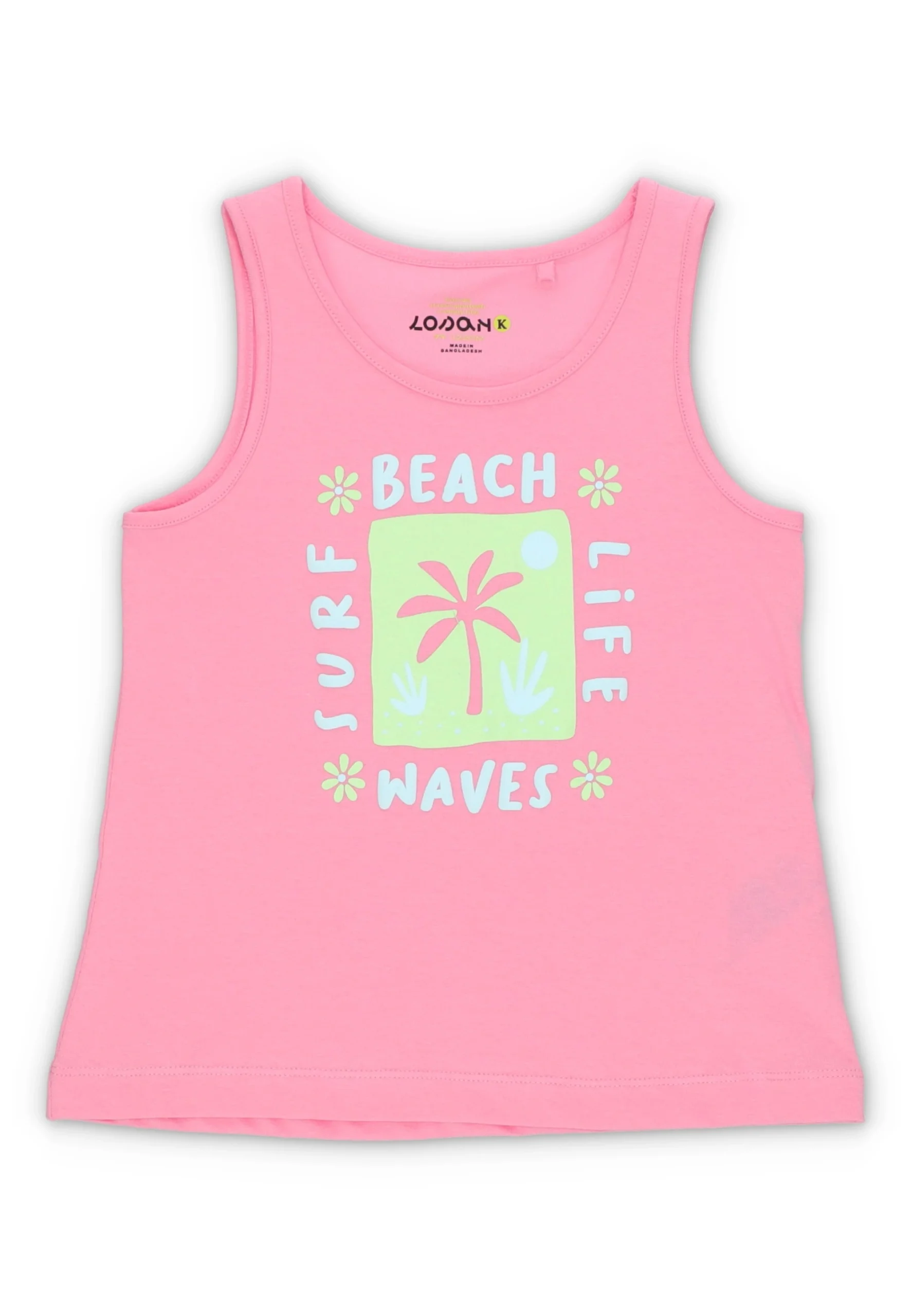 Canotta Losan bambina con stampa palma