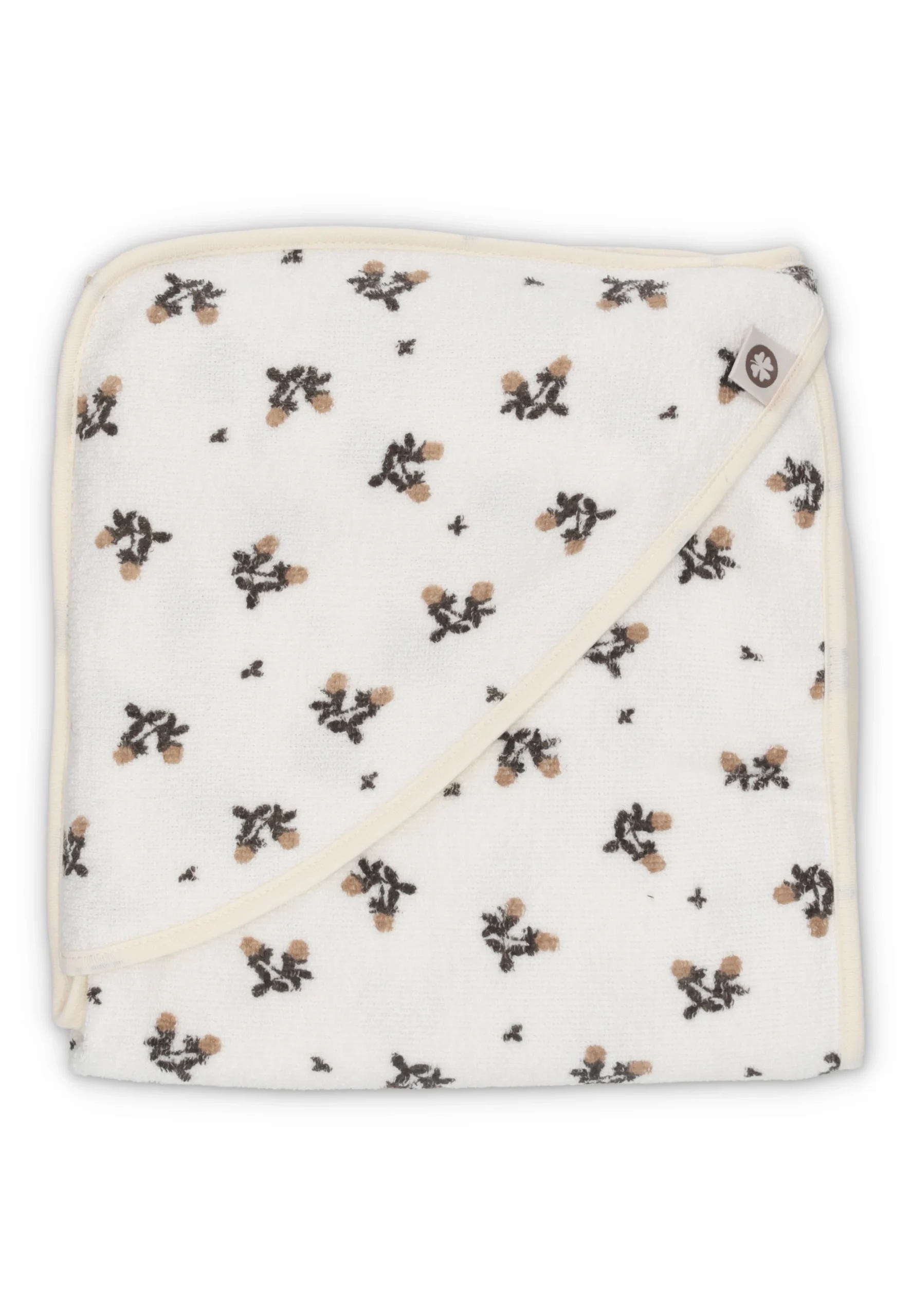 Triangolo in spugna noppies con fiori all over