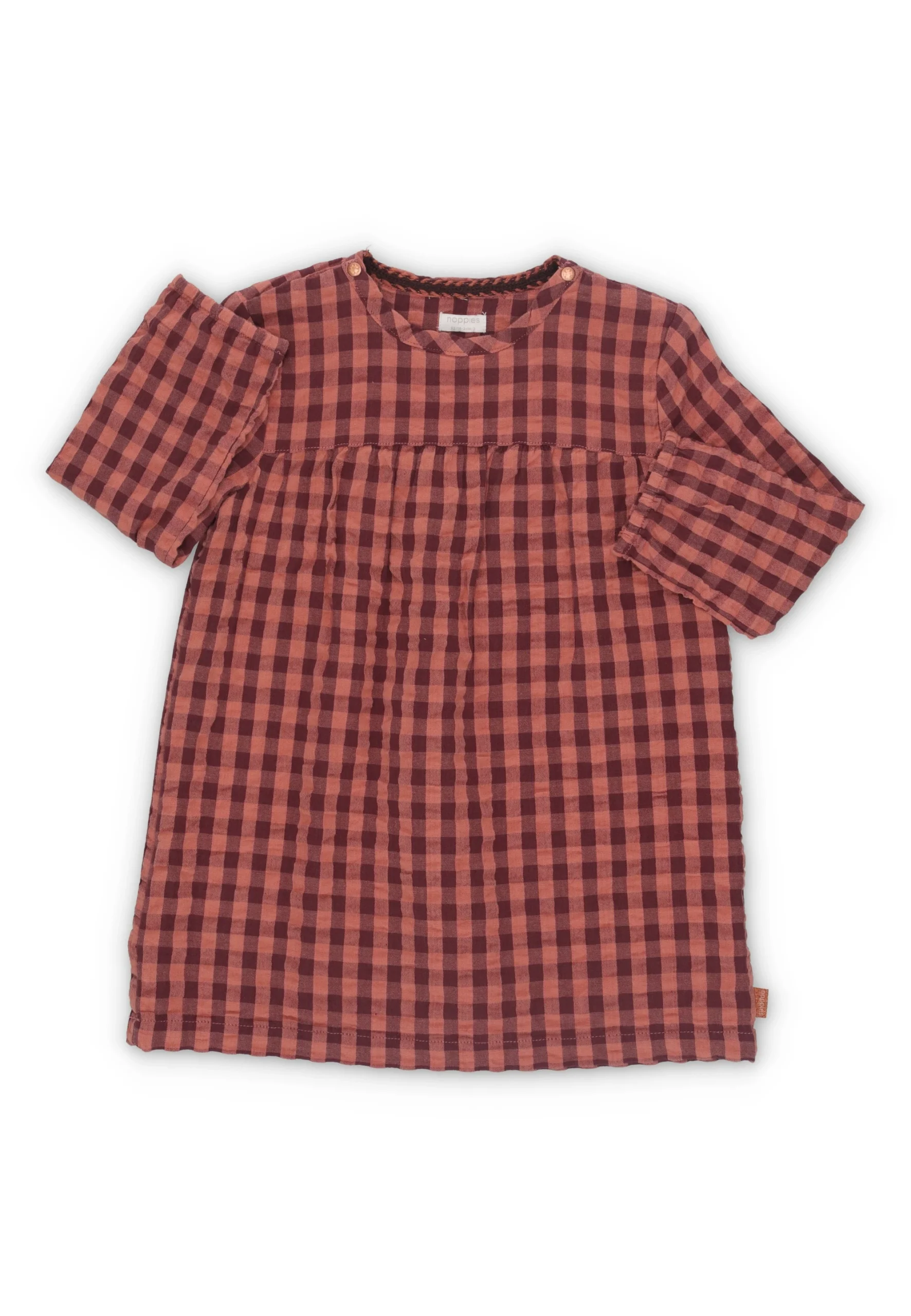 Abito quadrettato in cotone noppies