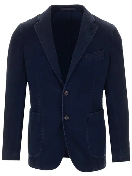 Al Duca D'aosta 1902 Uomo Giacca classica in fustagno blu