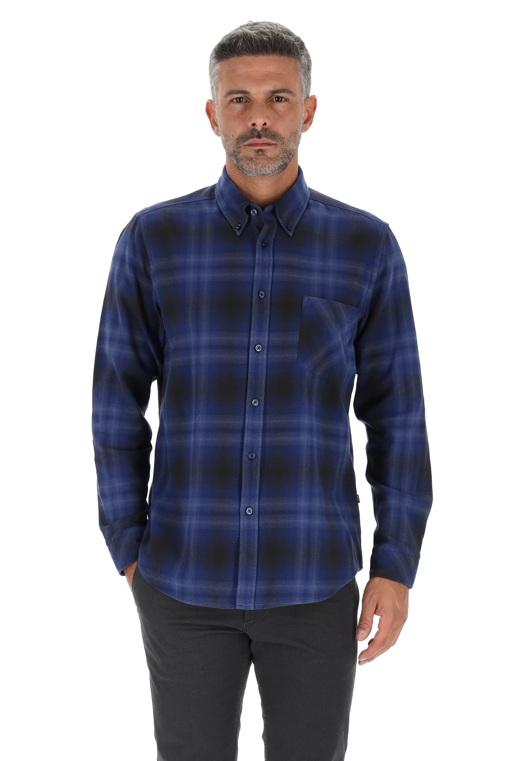 Camicia a quadri Hugo Boss in flanella uomo