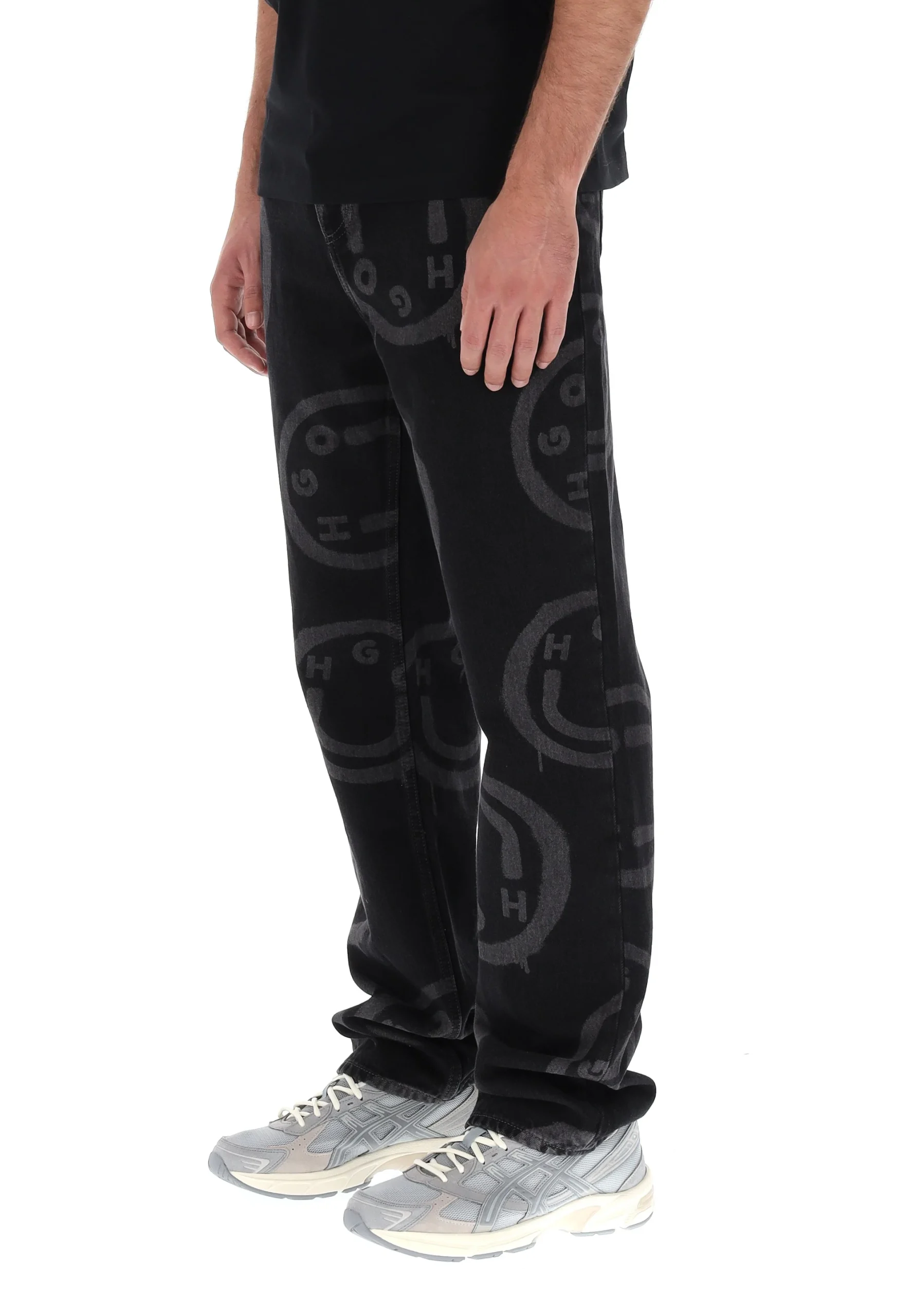 Jeans Hugo Blue da uomo in fantasia logo all over art. 50531633