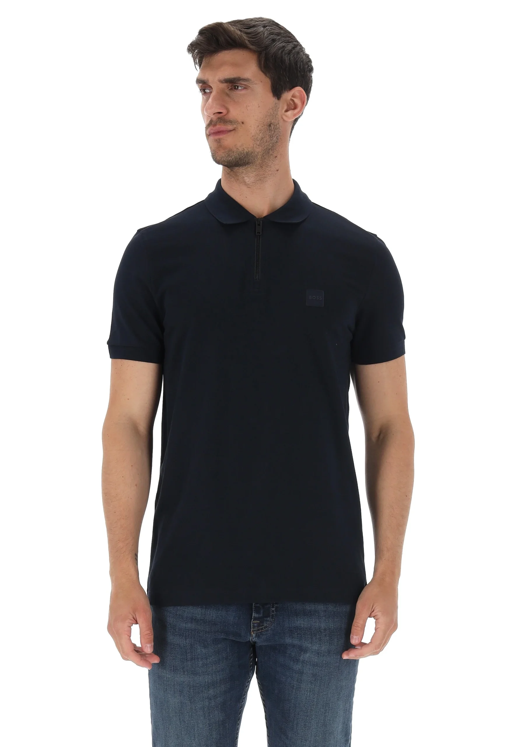 Polo con chiusura zip Boss uomo art. 50537507
