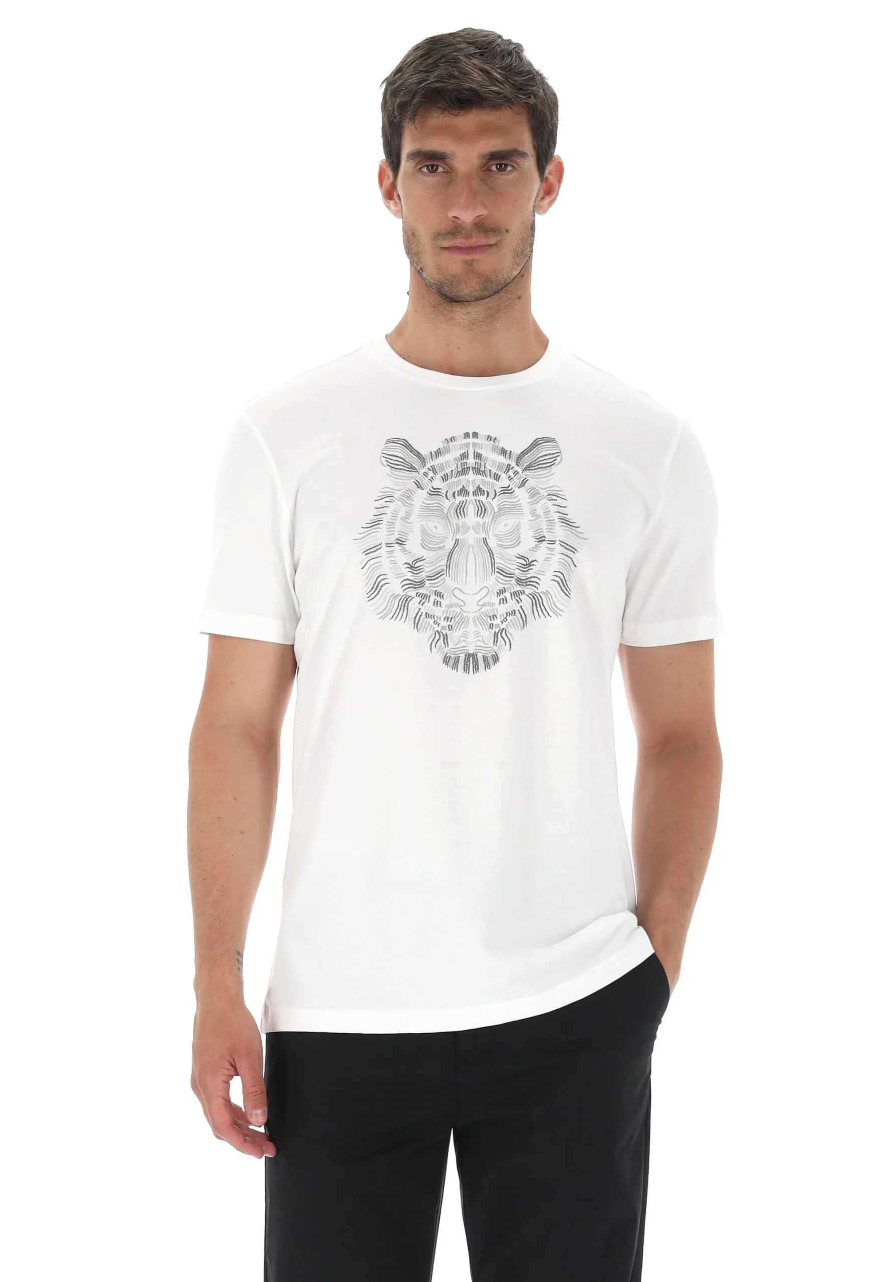 T-shirt con stampa tigre Antony Morato uomo