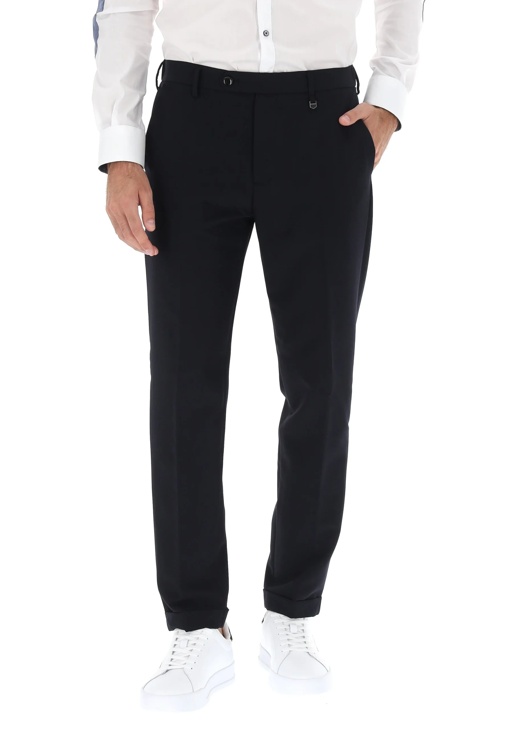 Pantaloni in misto viscosa tinta unita Antony Morato