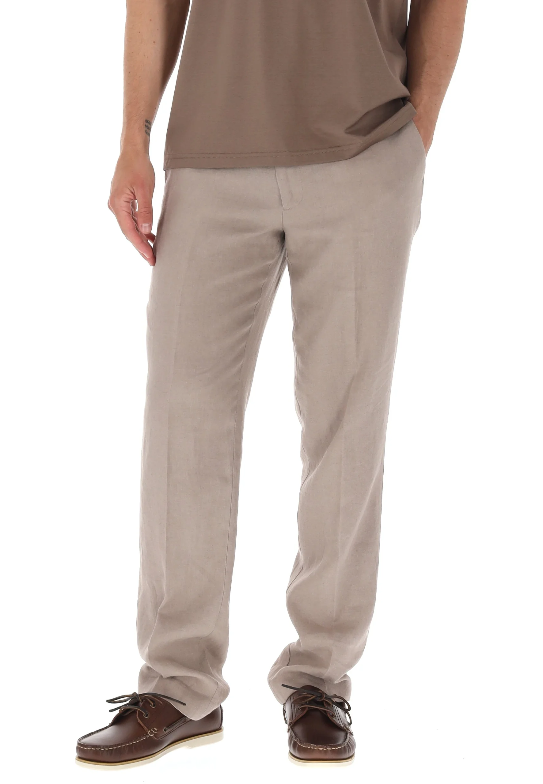 Pantalone chino uomo Liu Jo in lino QA5067T4346