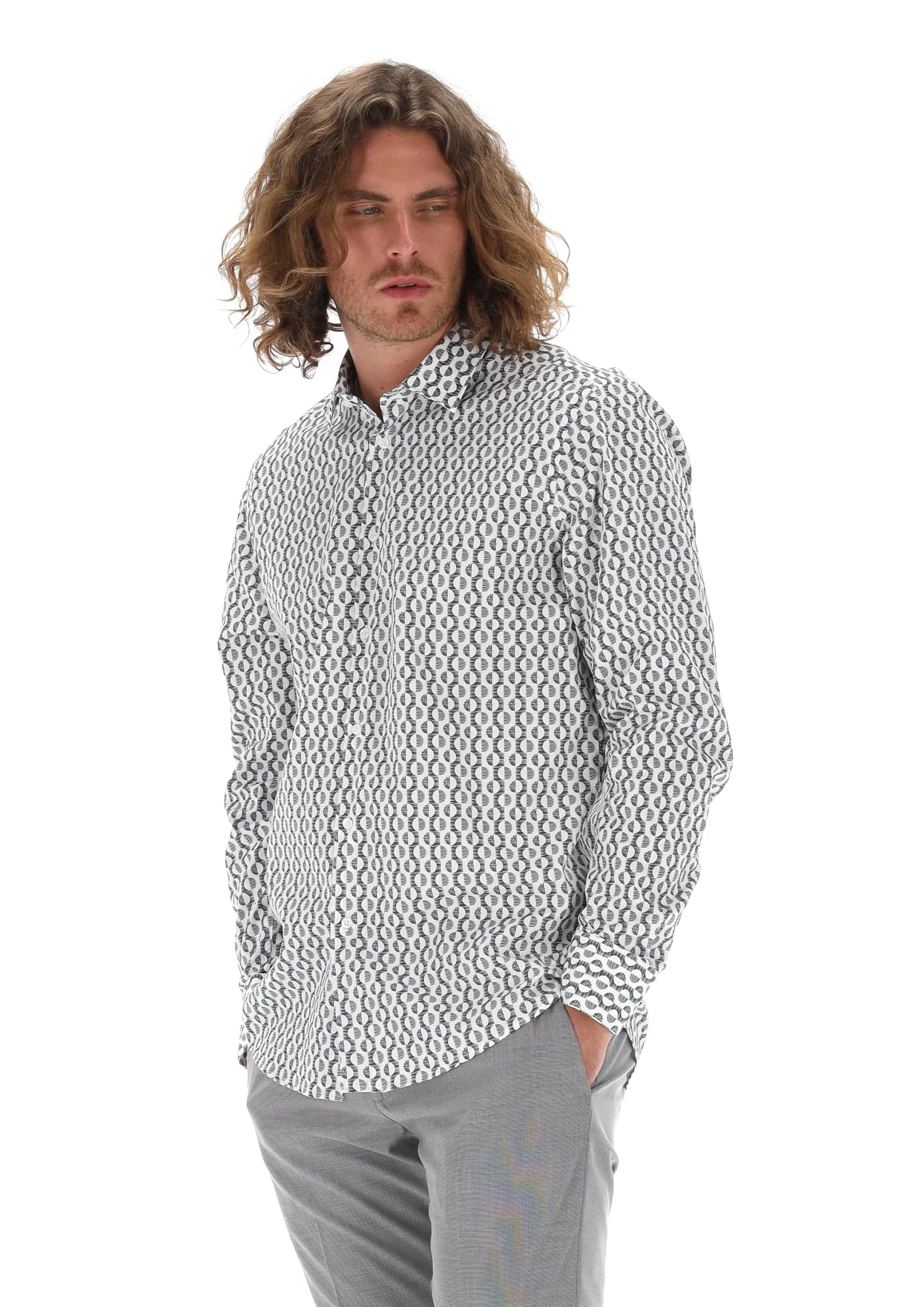 Camicia uomo Liu Jo in fantasia QA5114T4354