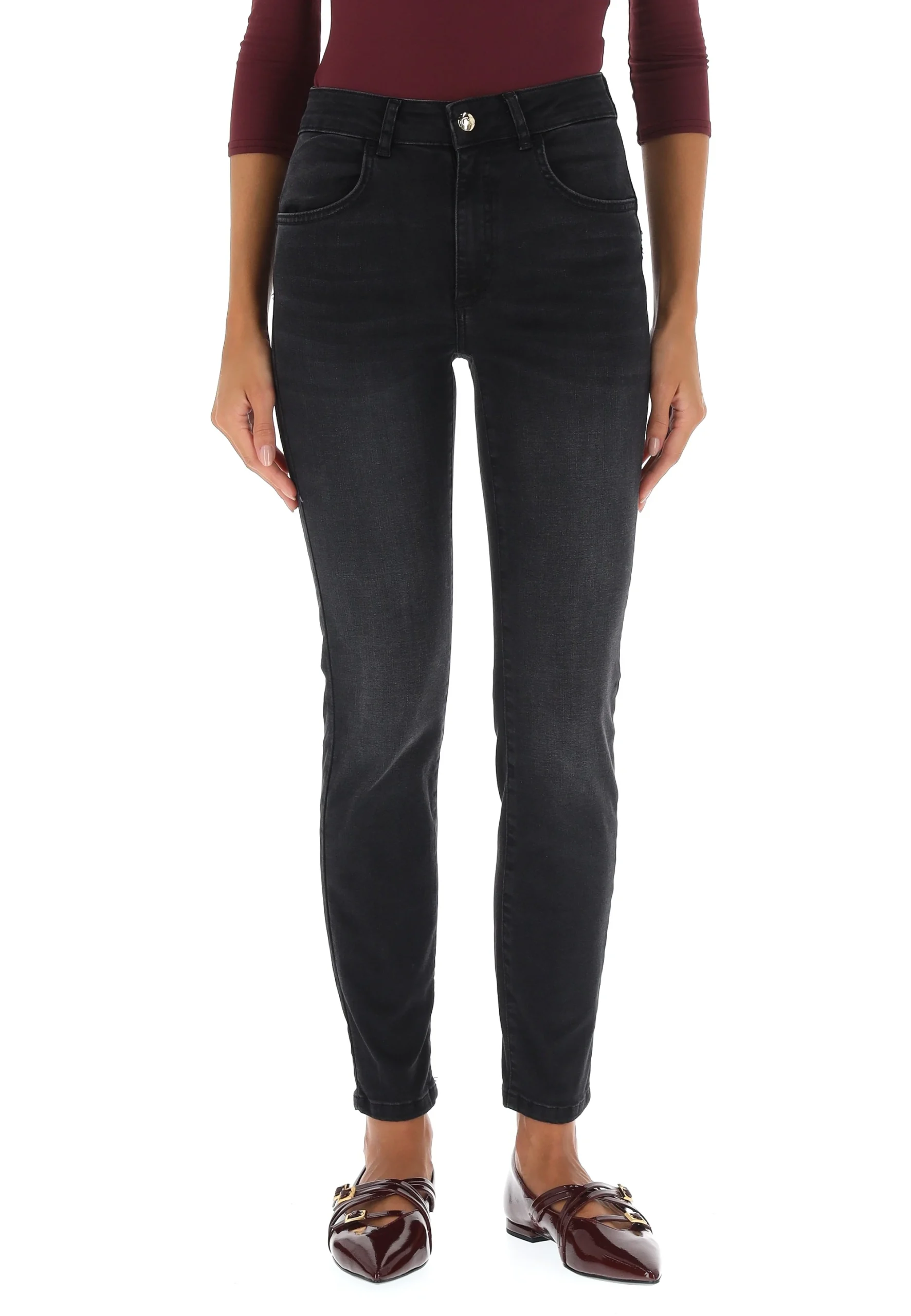 Jeans alla caviglia stretch Liu Jo TF5258 D5023