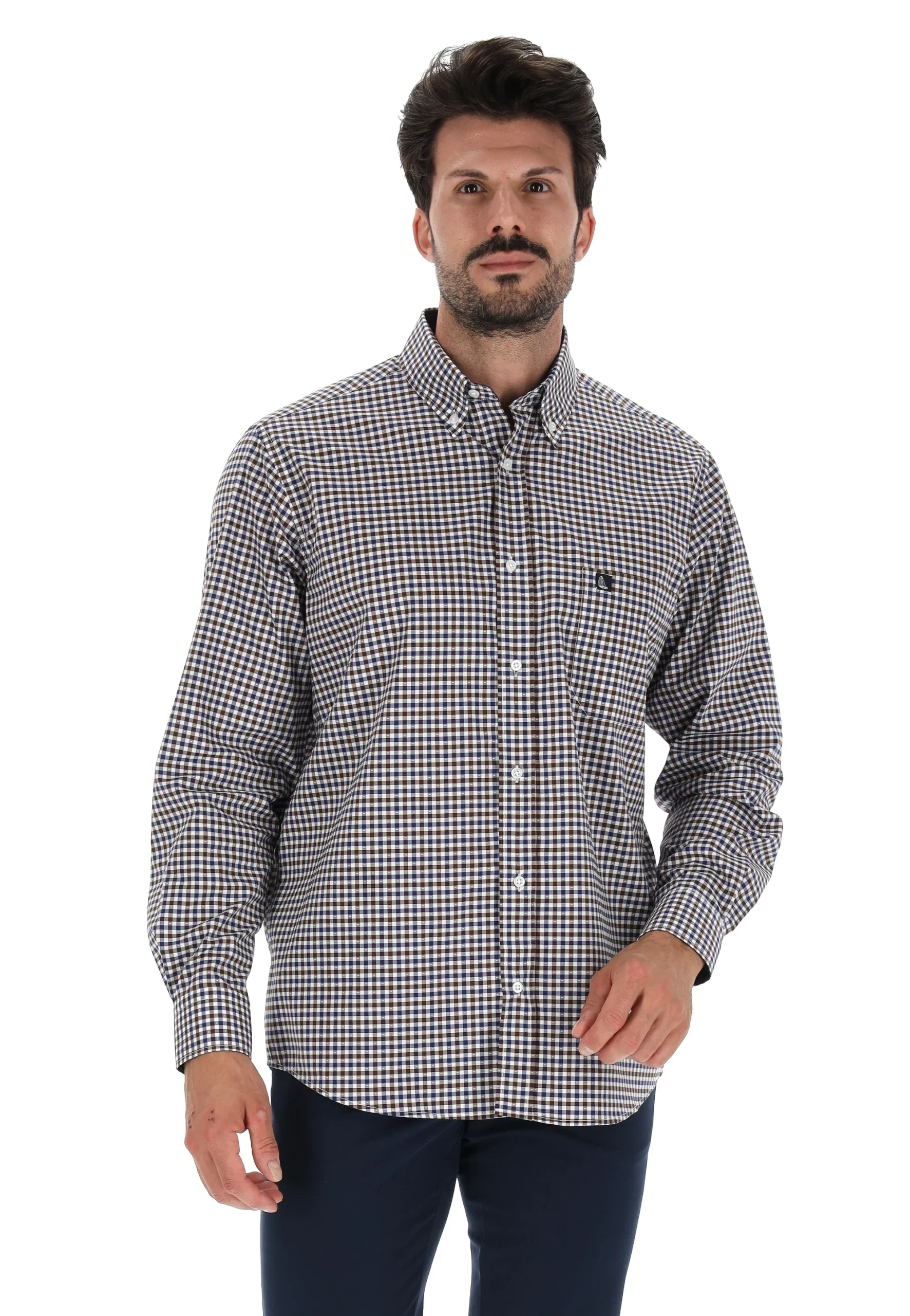 Camicia a quadretti Rotte Mediterranee botton down
