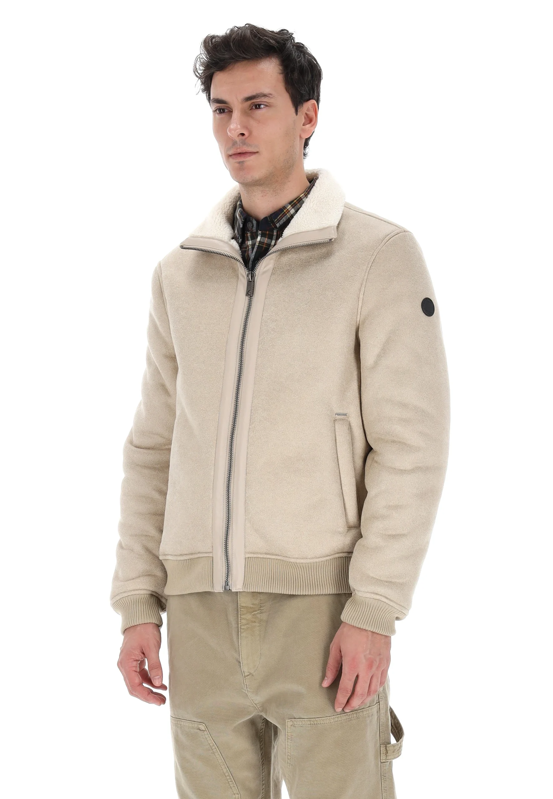 Ecomontone InMyHood con interno effetto peluche uomo