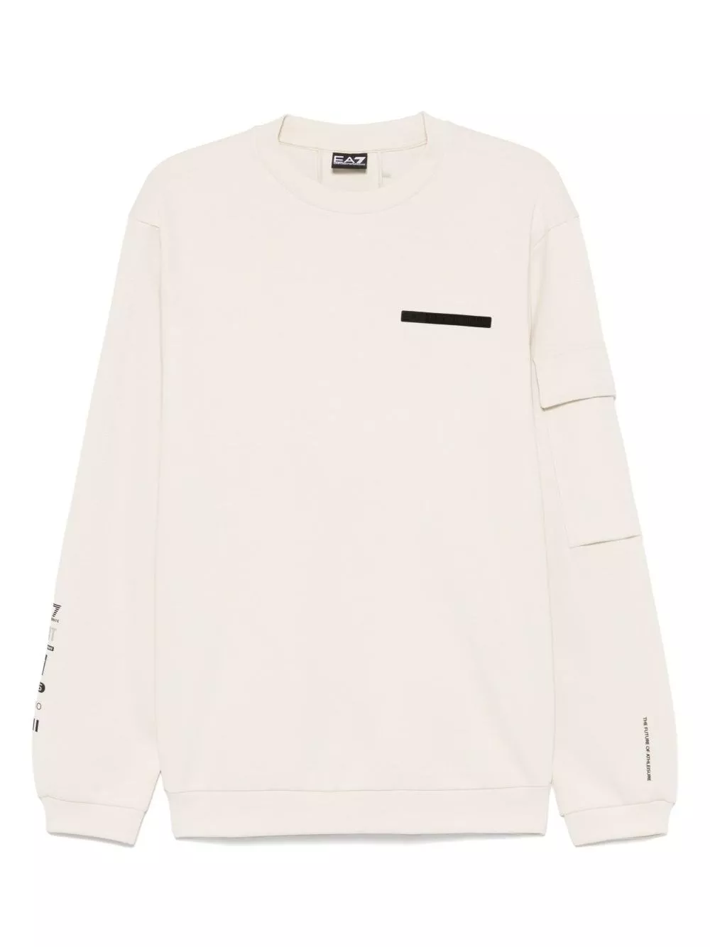 Felpa con logo gommato di Ea7 emporio armani