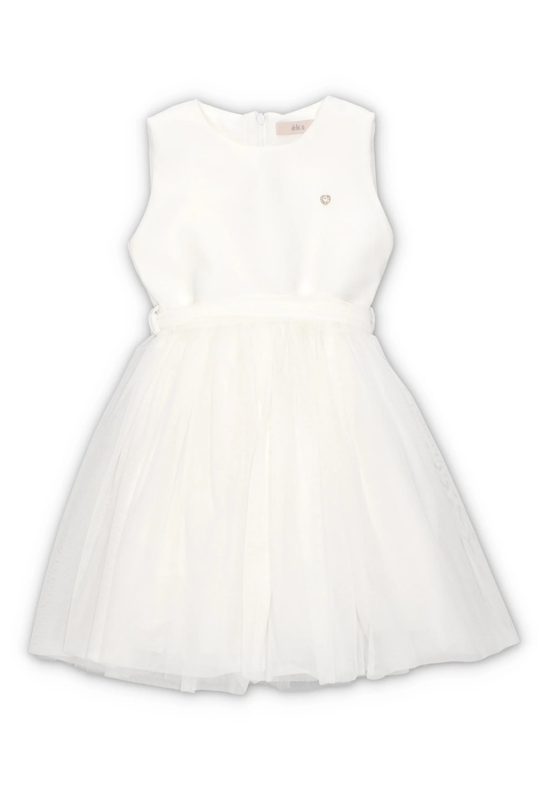 Vestito elegante èks ragazza con gonna in tulle