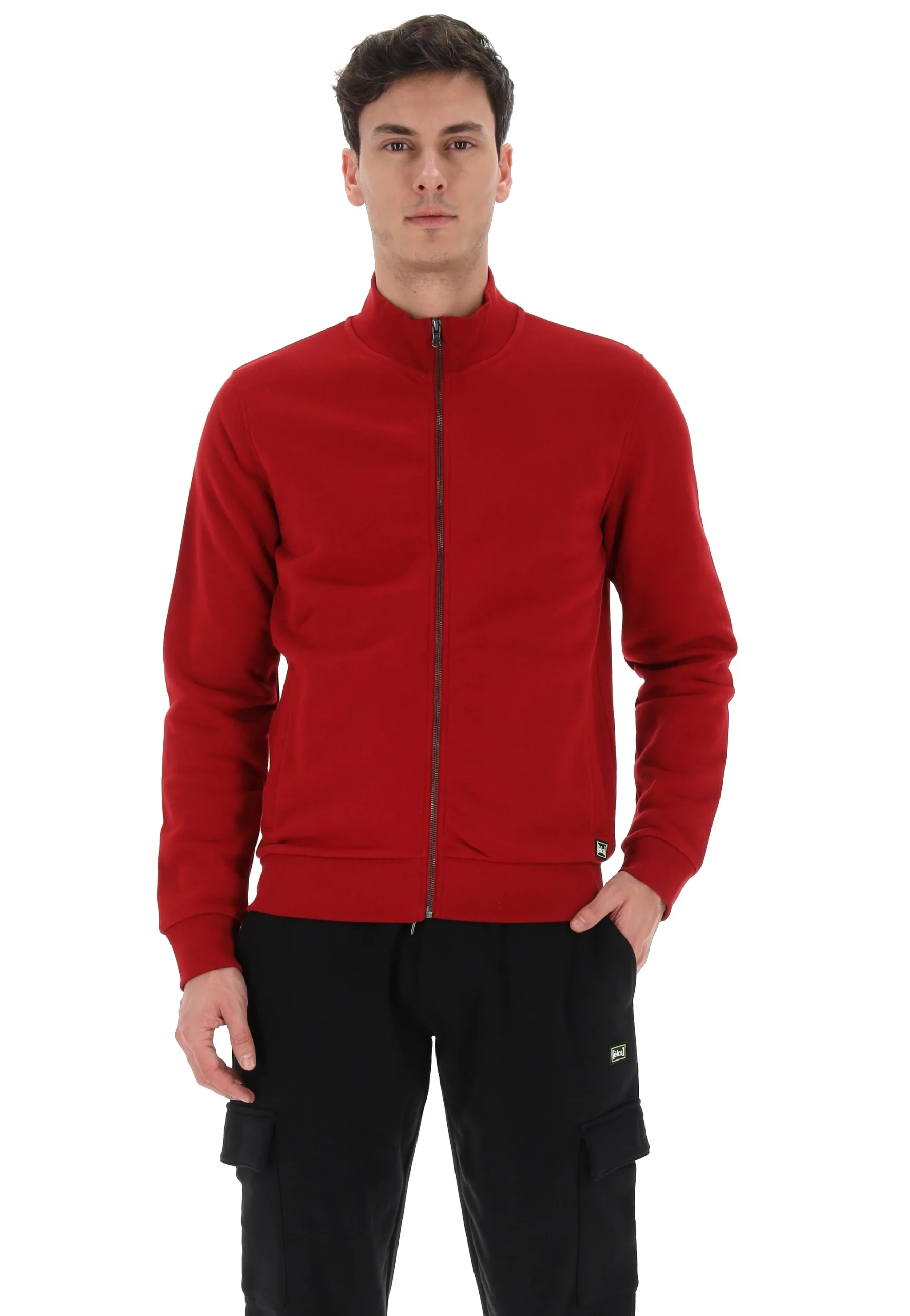 Felpa full zip con collo a fascia èks uomo P22002