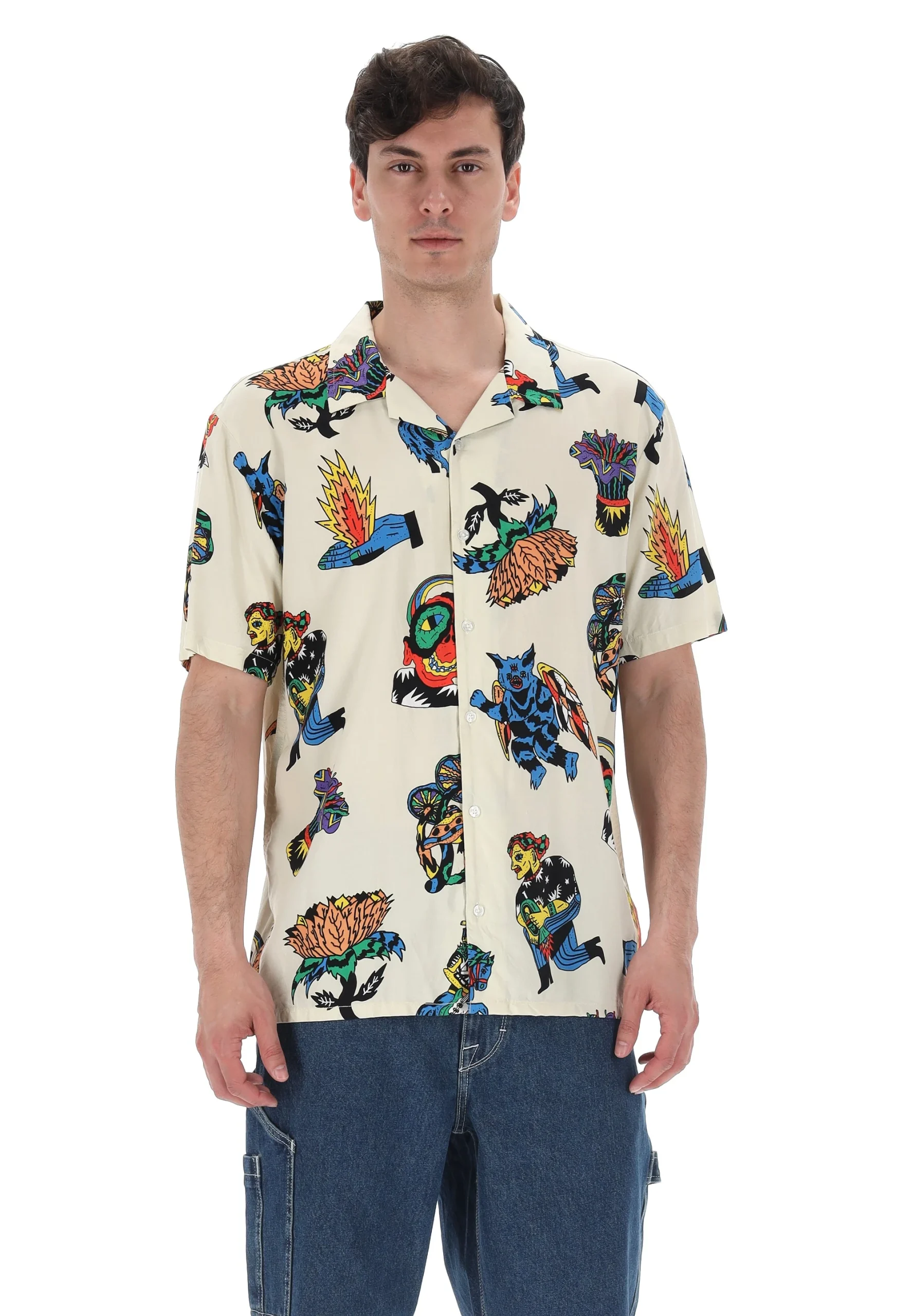 Camicia Volcom over con fantasia in contrasto art. A0412513